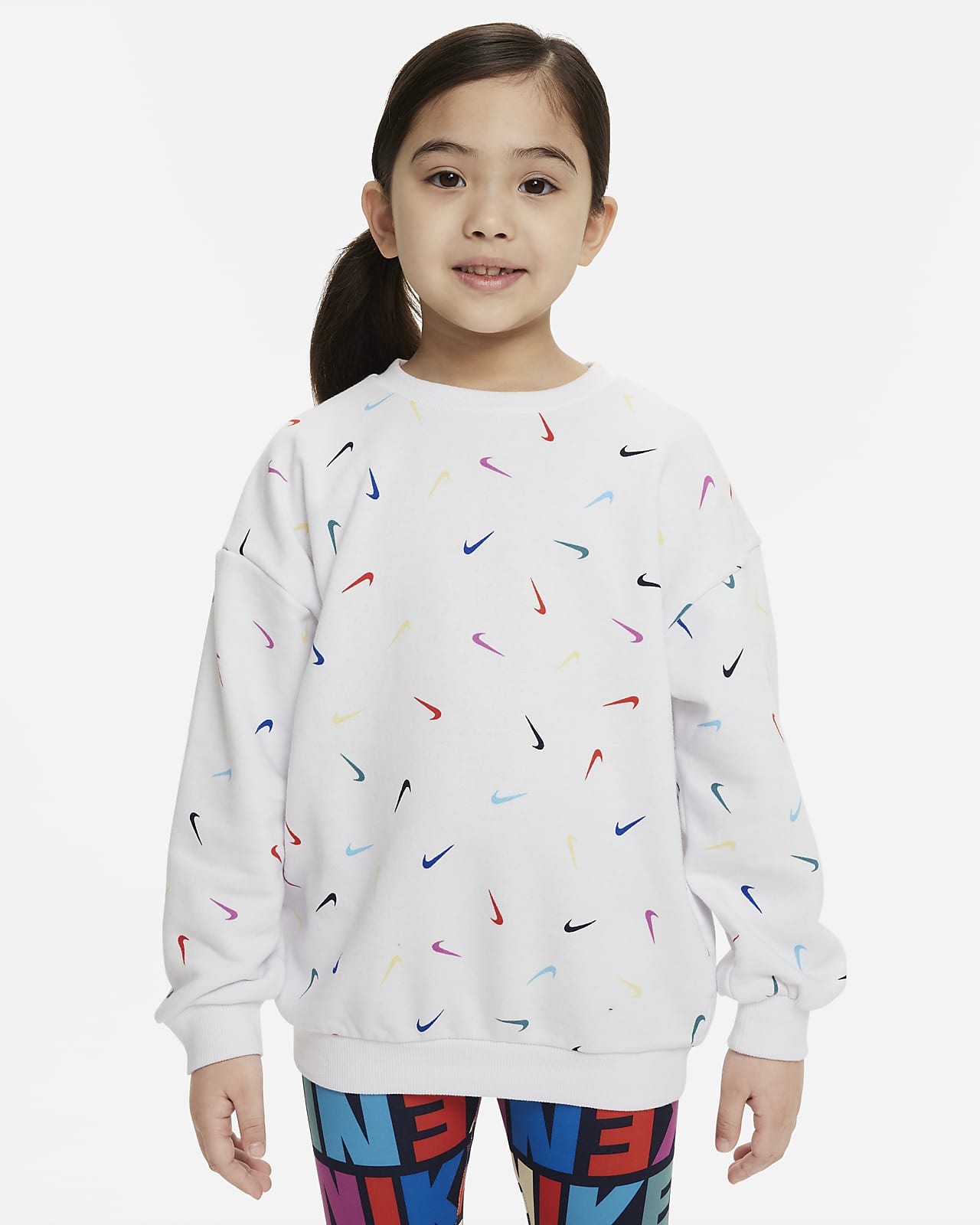 Nike Snack Pack Icon Crew Younger Kids' Top. Nike LU