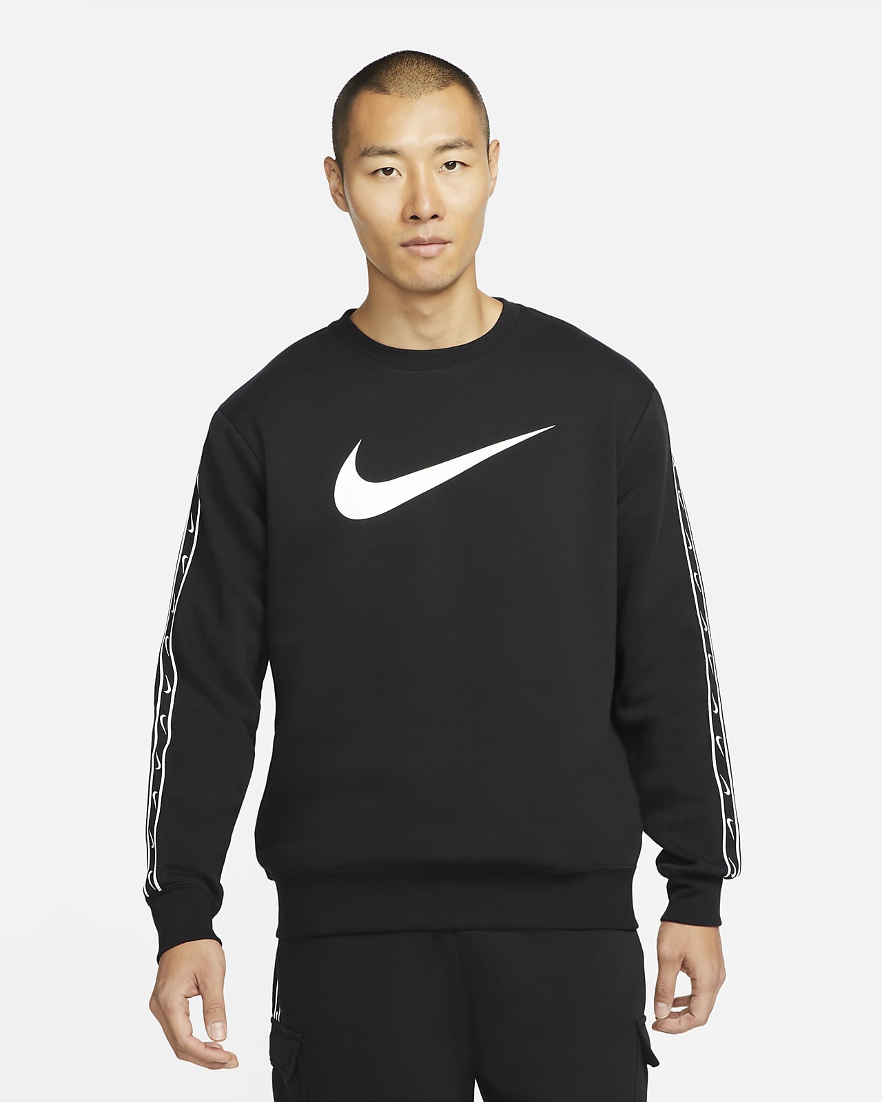 Sweat-shirt en tissu Fleece Nike Sportswear Repeat pour Homme