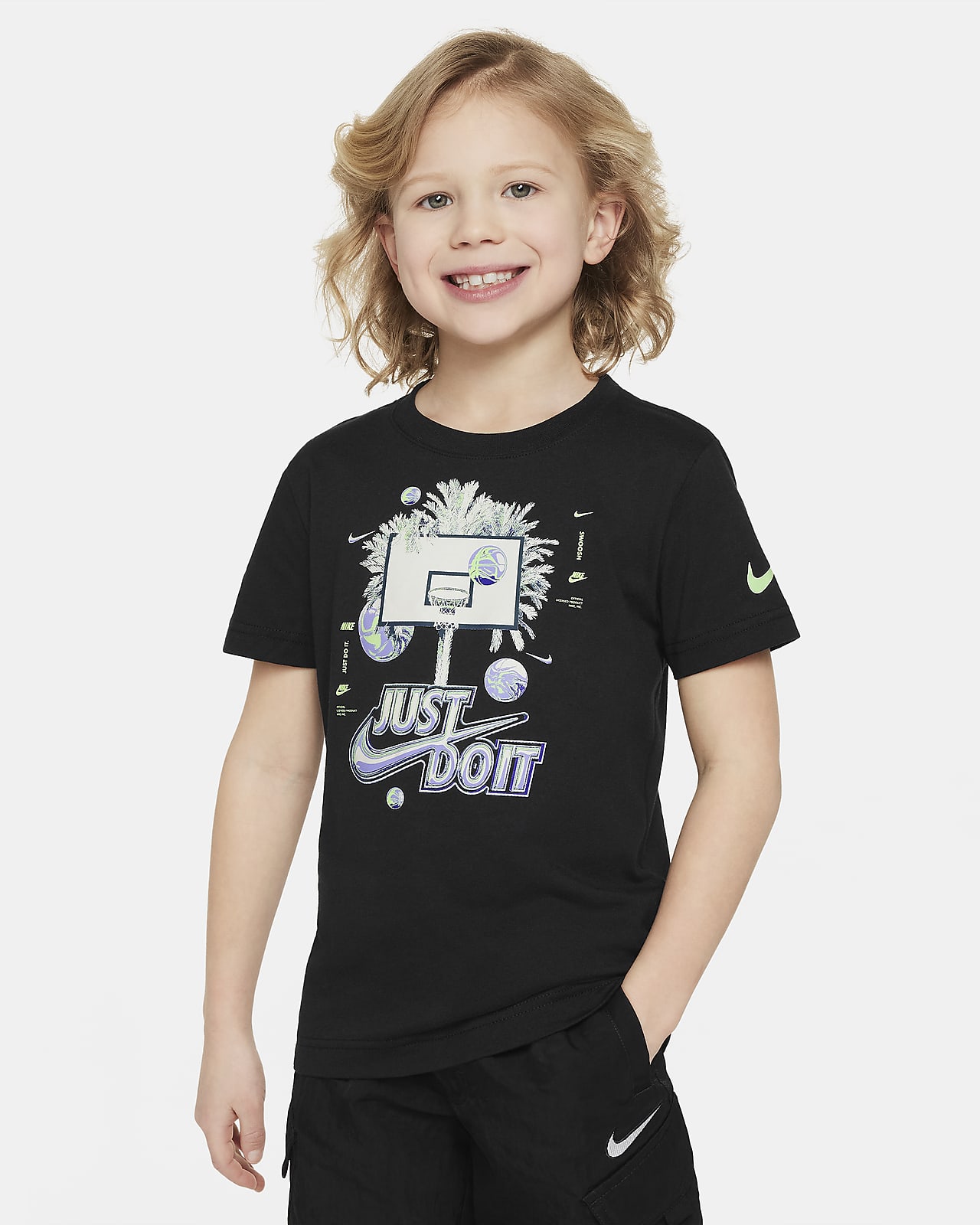Nike Little Kids' Palm Tree Hoop JDI T-Shirt