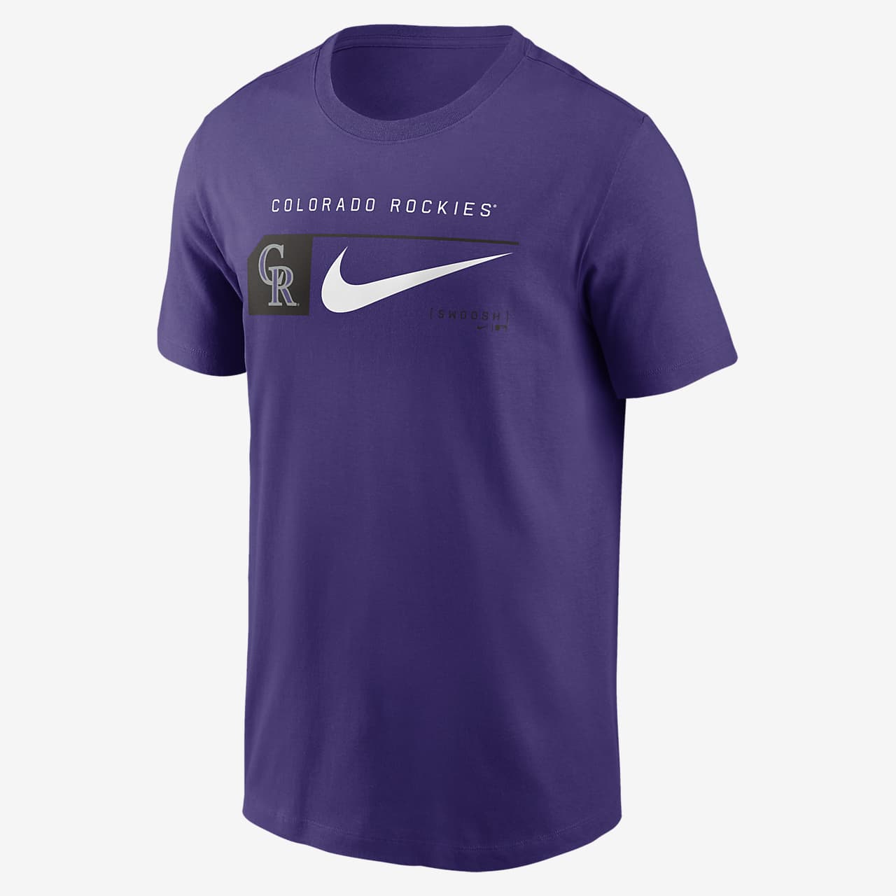 Colorado Rockies Team Swoosh Lockup Men's Nike MLB T-Shirt