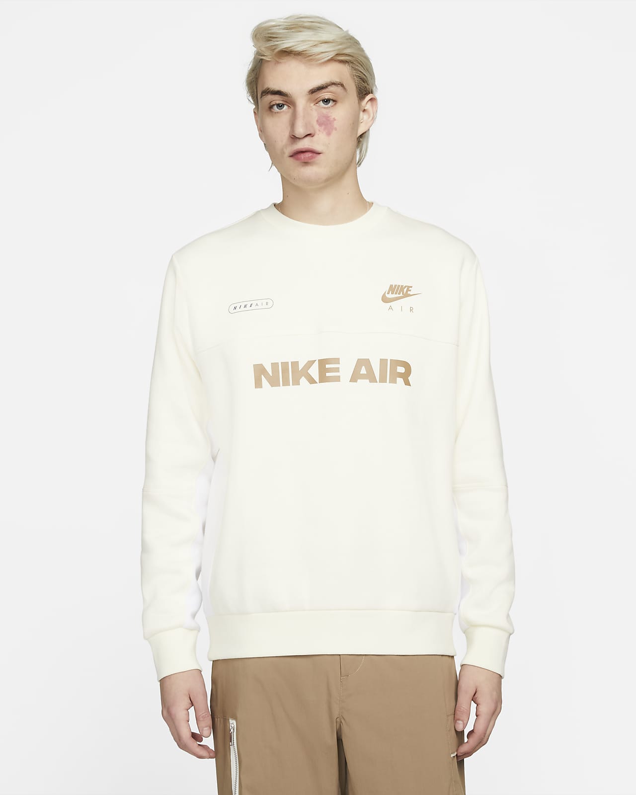 Мужской флисовый свитшот с начесом на изнаночной стороне Nike Air