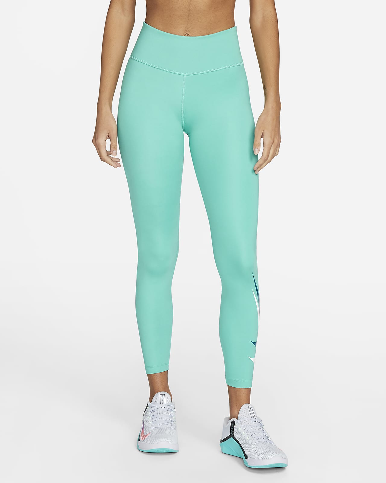 Nike Swoosh Run Women's 7/8 Mid-Rise Graphic Running Leggings