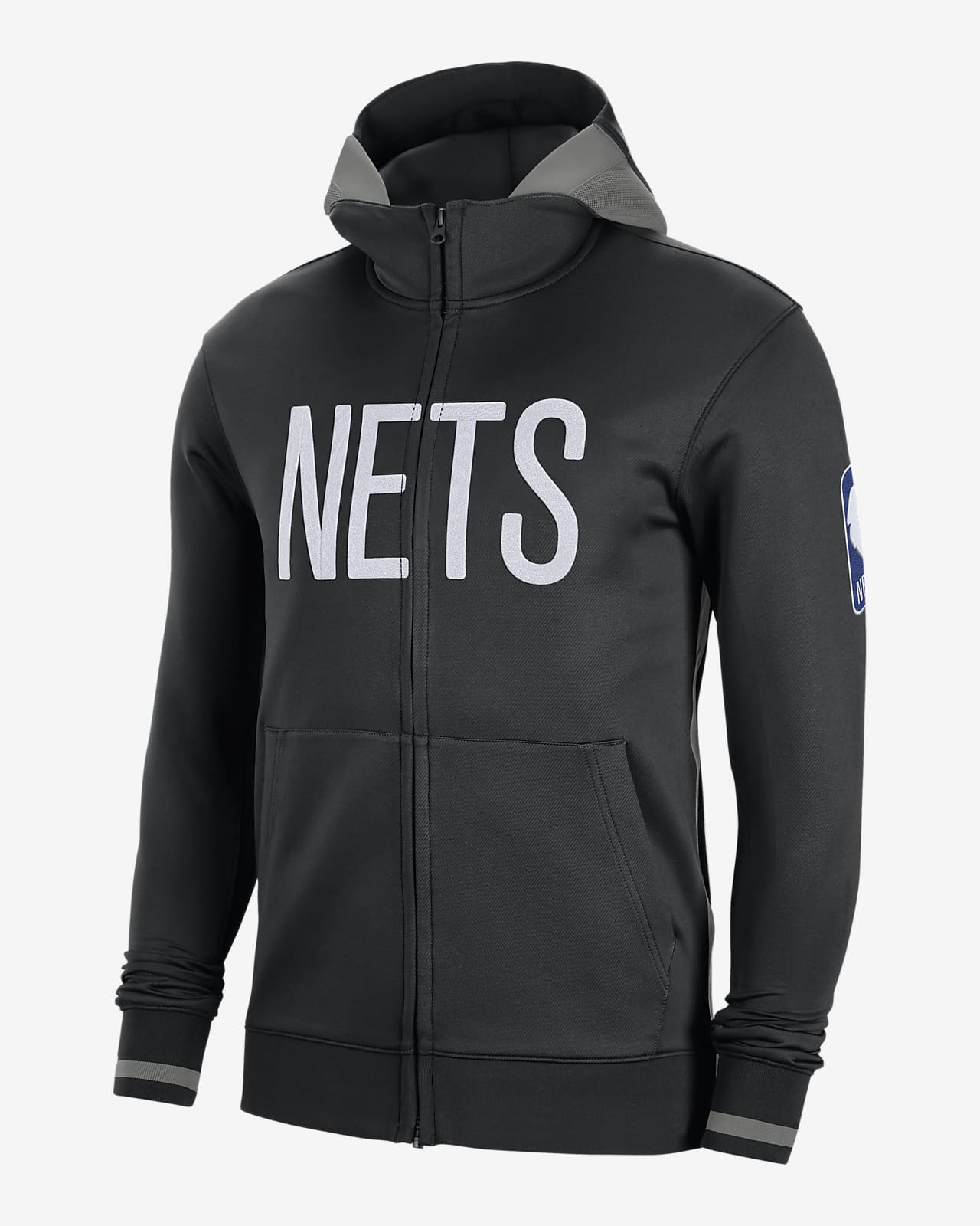 NBA-huvtröja med hel dragkedja Brooklyn Nets Showtime Nike Dri-FIT för män