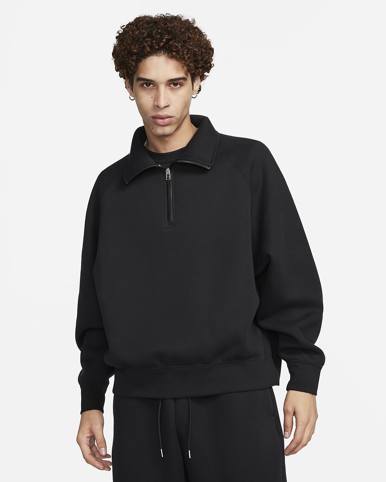 Maglia con zip a metà lunghezza Nike Tech Fleece Reimagined – Uomo