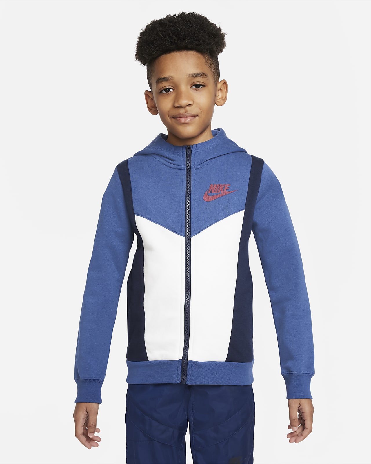 Nike Sportswear Fleece-Hoodie mit durchgehendem Reißverschluss für ältere Kinder (Jungen)