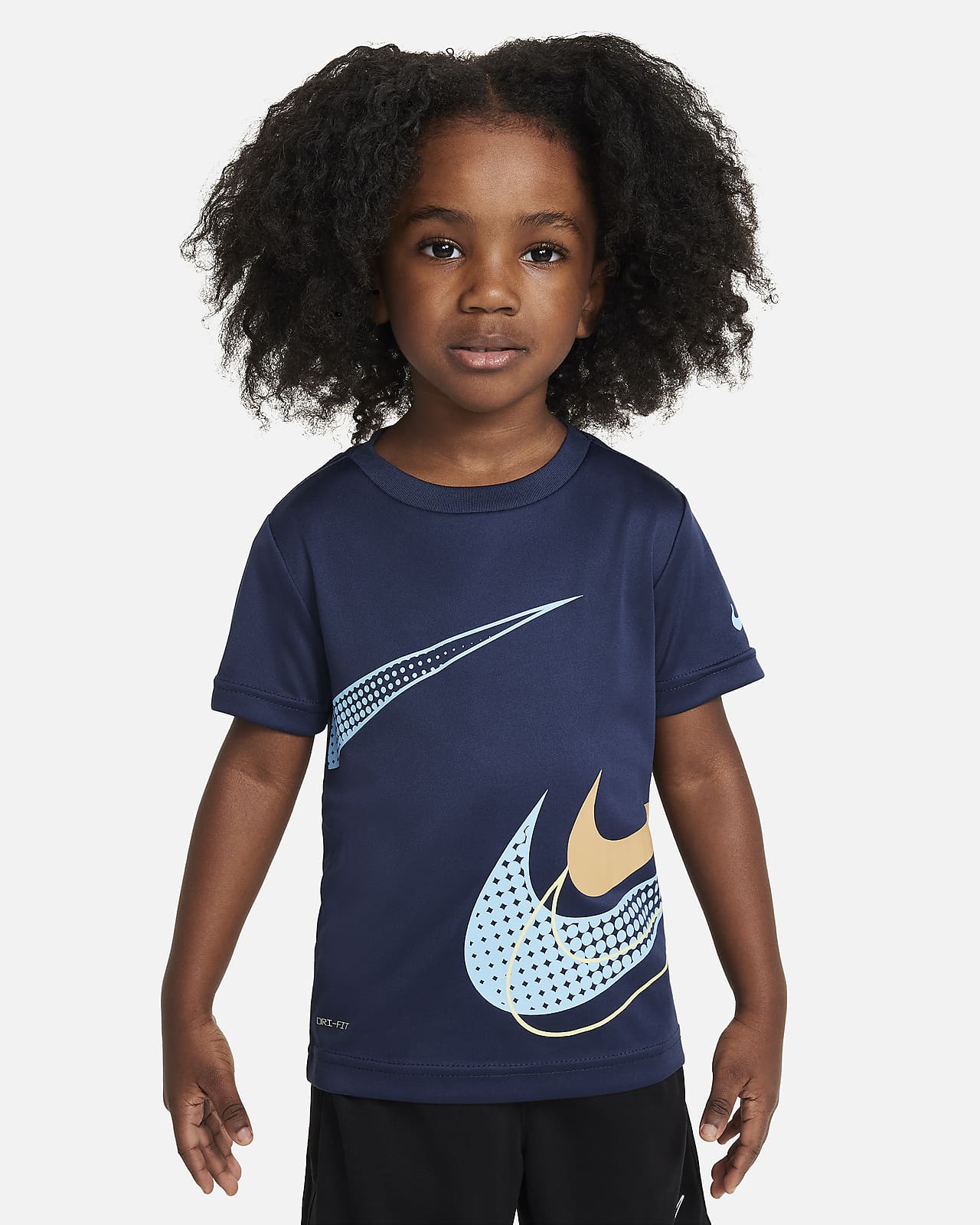 Playera estampada infantil Nike Dri-FIT Swoosh