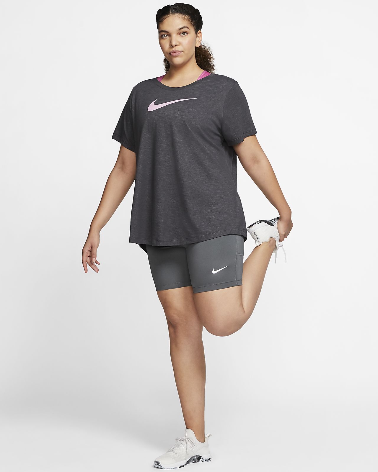 nike women's plus size running shorts