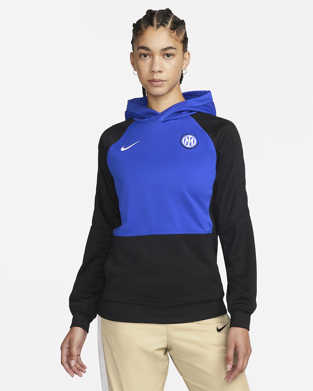 Inter Milan Nike Dri-FIT hoodie voor dames