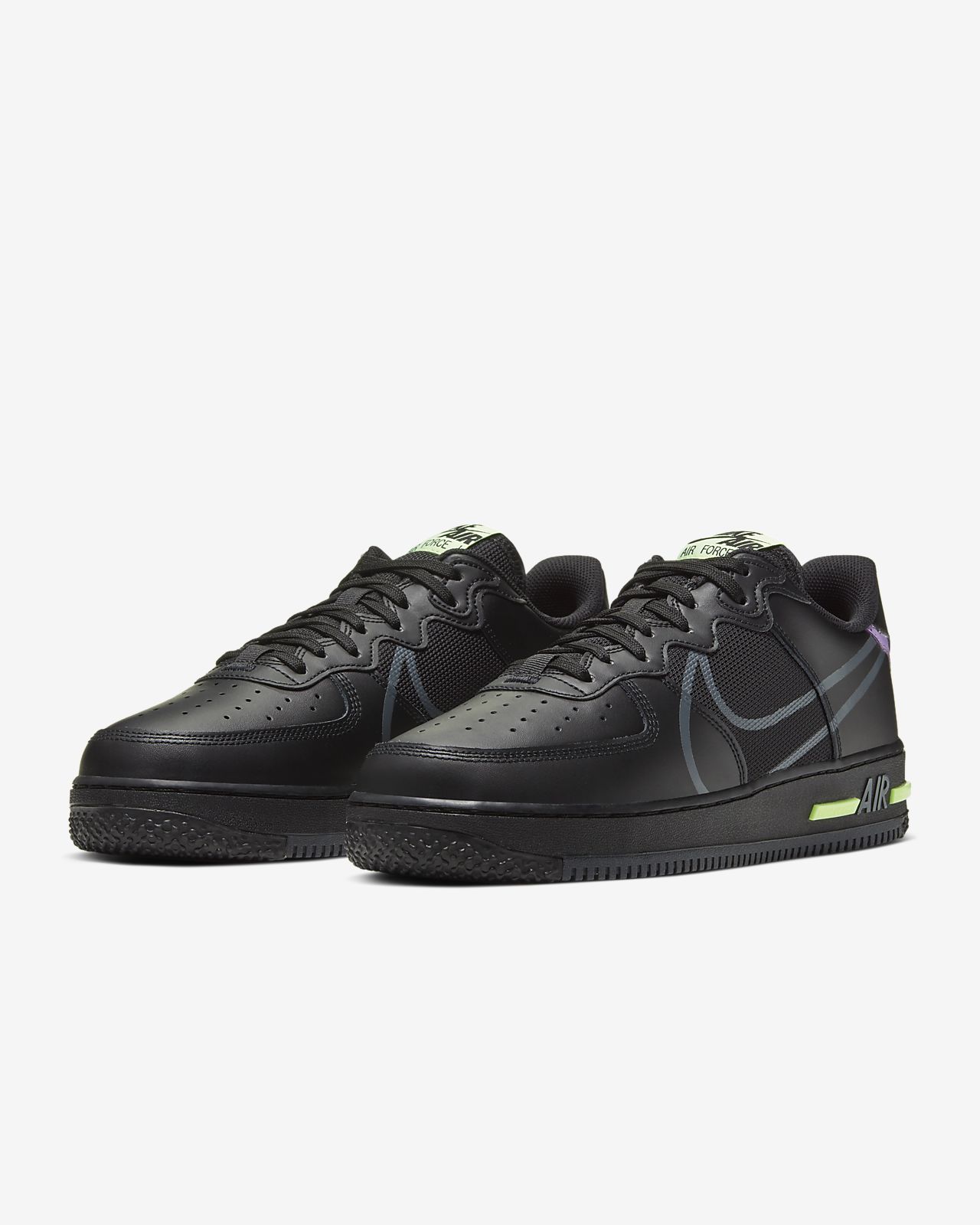 nike air force 1 black leather