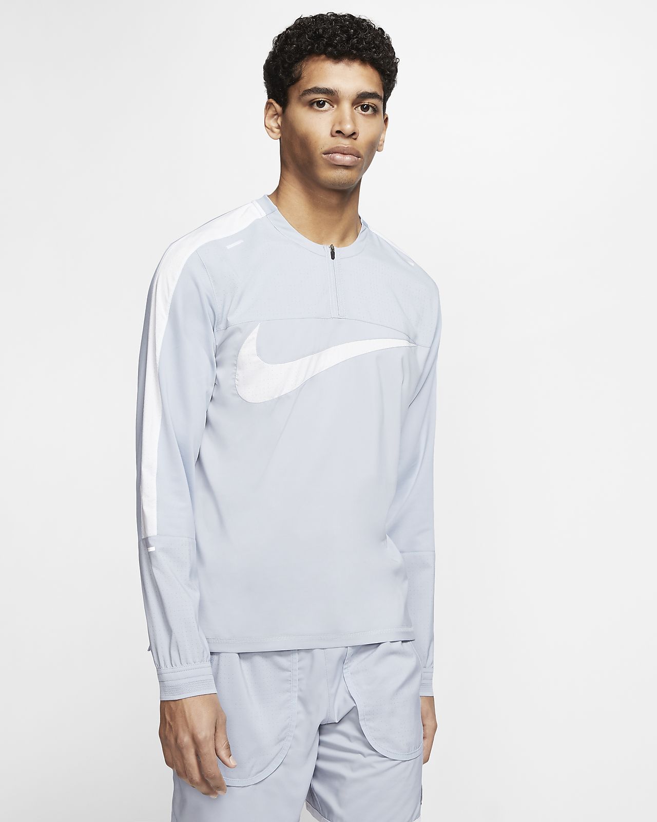 nike running quarter zip mens