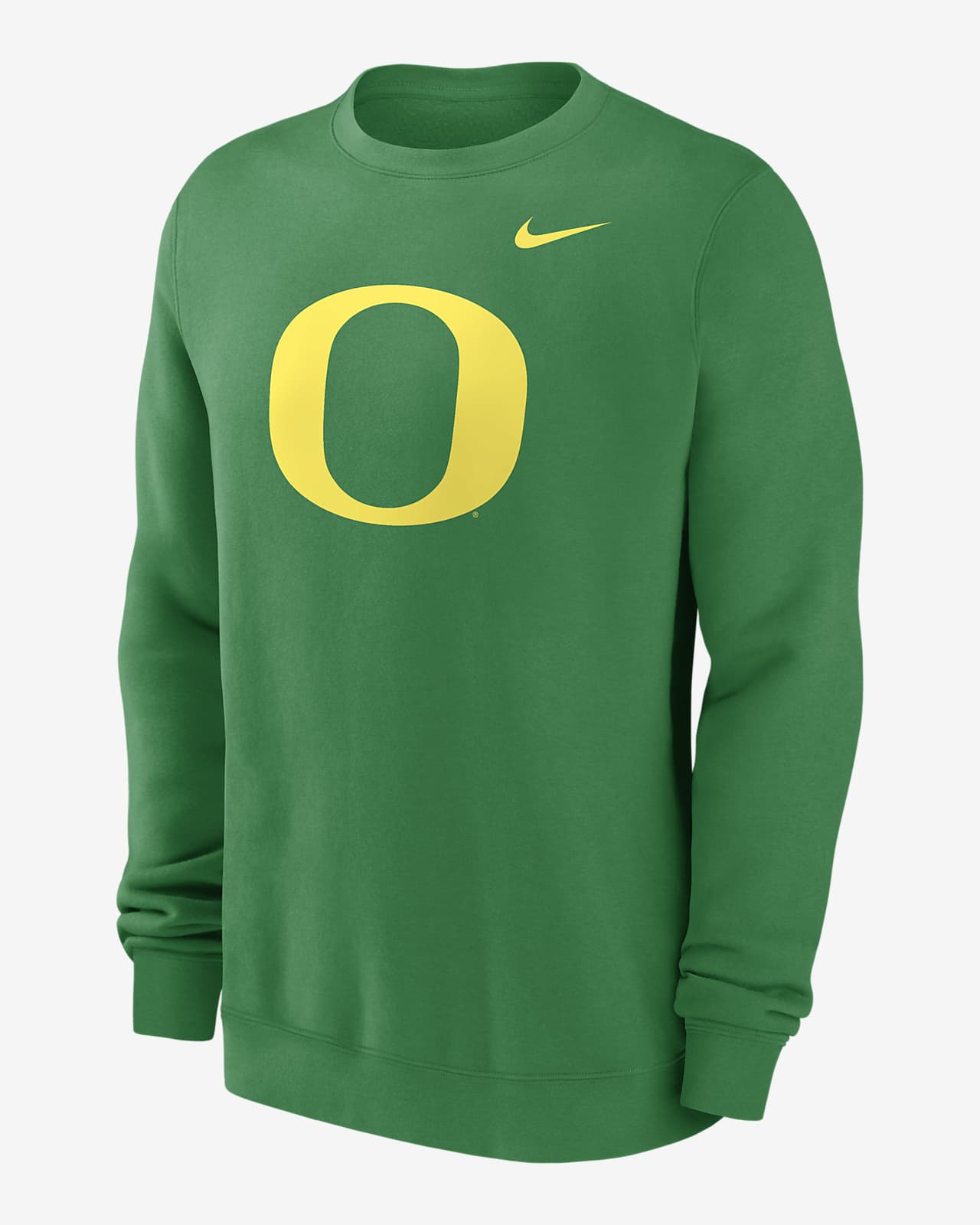 Sudadera de cuello redondo sin cierre universitaria Nike para hombre Oregon Ducks Primetime Evergreen Logo