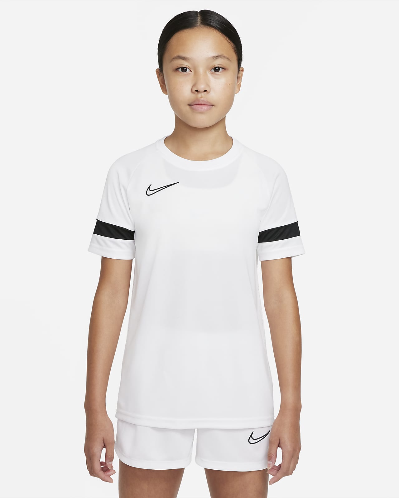 Playera de fútbol de manga corta para niños talla grande Nike Dri-FIT Academy