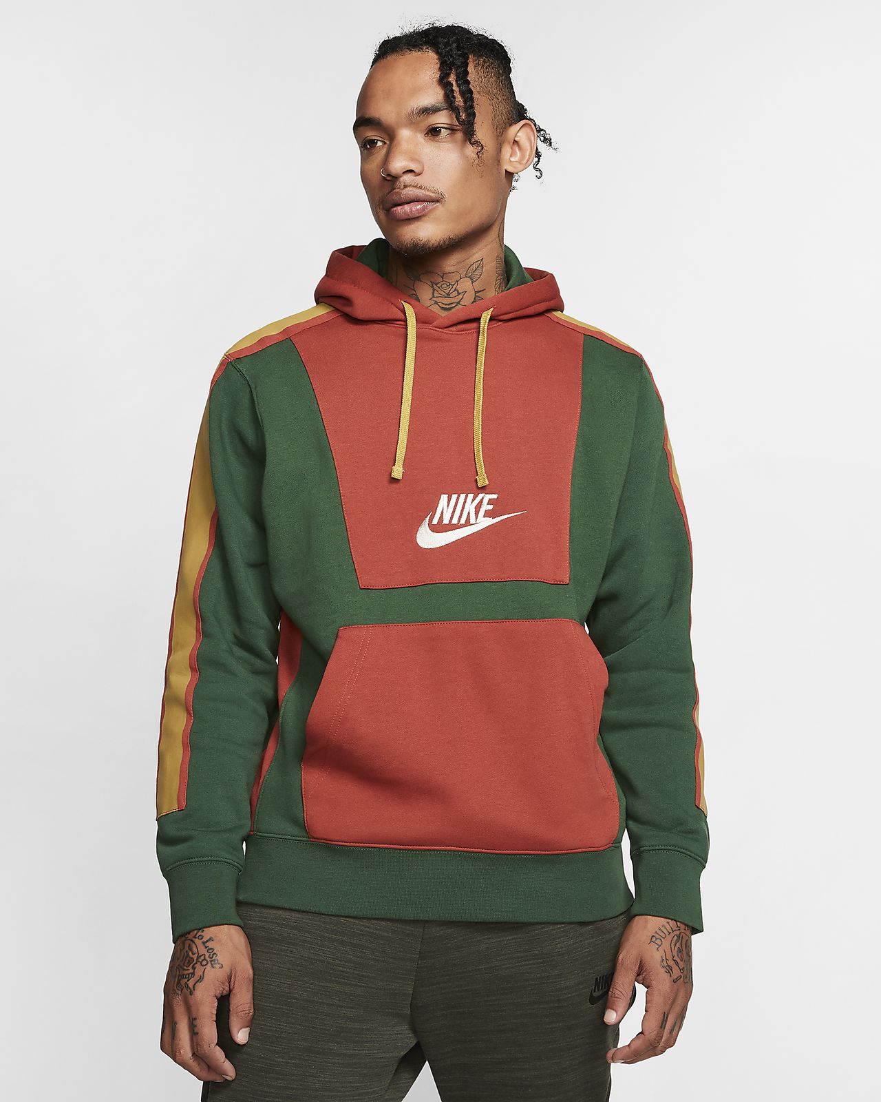 nike sportswear club hoodie green