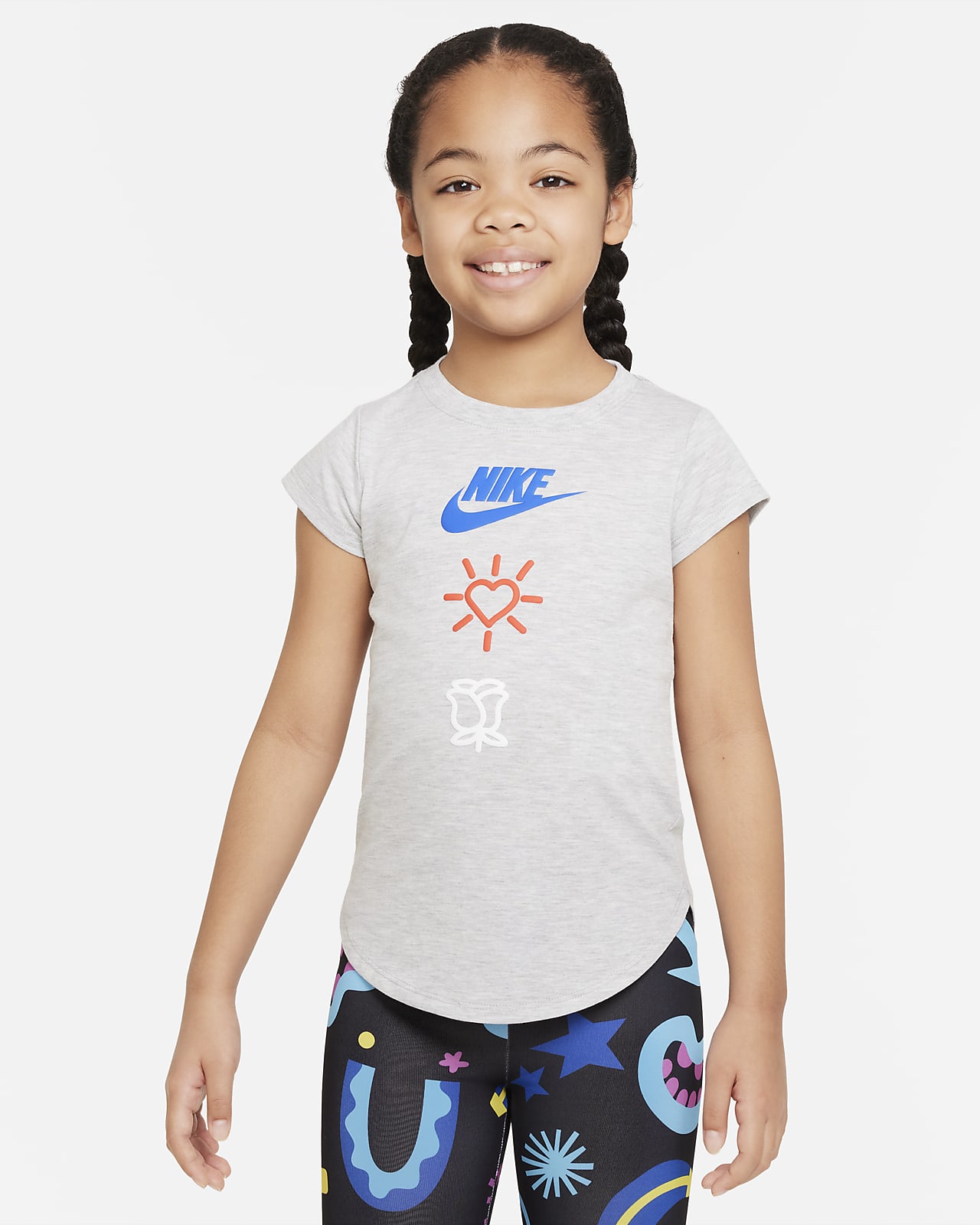 Nike Love Icon Stack Tee Little Kids' T-Shirt