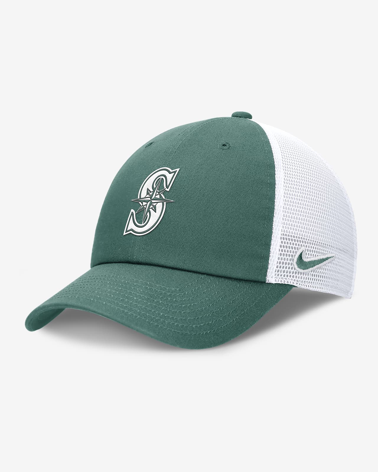 Gorra de rejilla Nike de la MLB ajustable para hombre Seattle Mariners Bicoastal Club