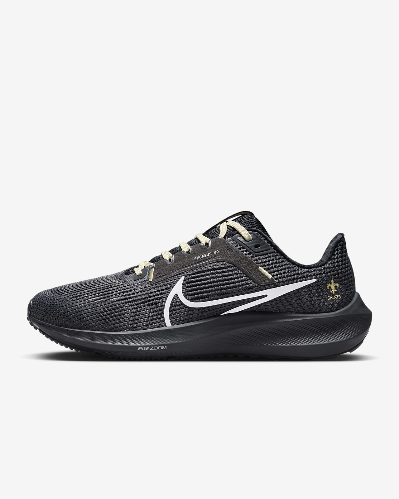 Nike Pegasus 40 (NFL New Orleans Saints) Men's Road Running Shoes