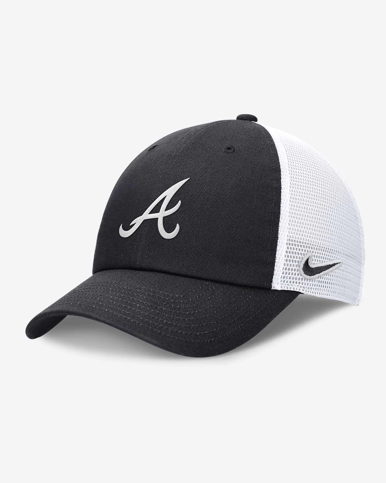 Gorra ajustable Nike de la MLB para hombre Atlanta Braves Evergreen Club