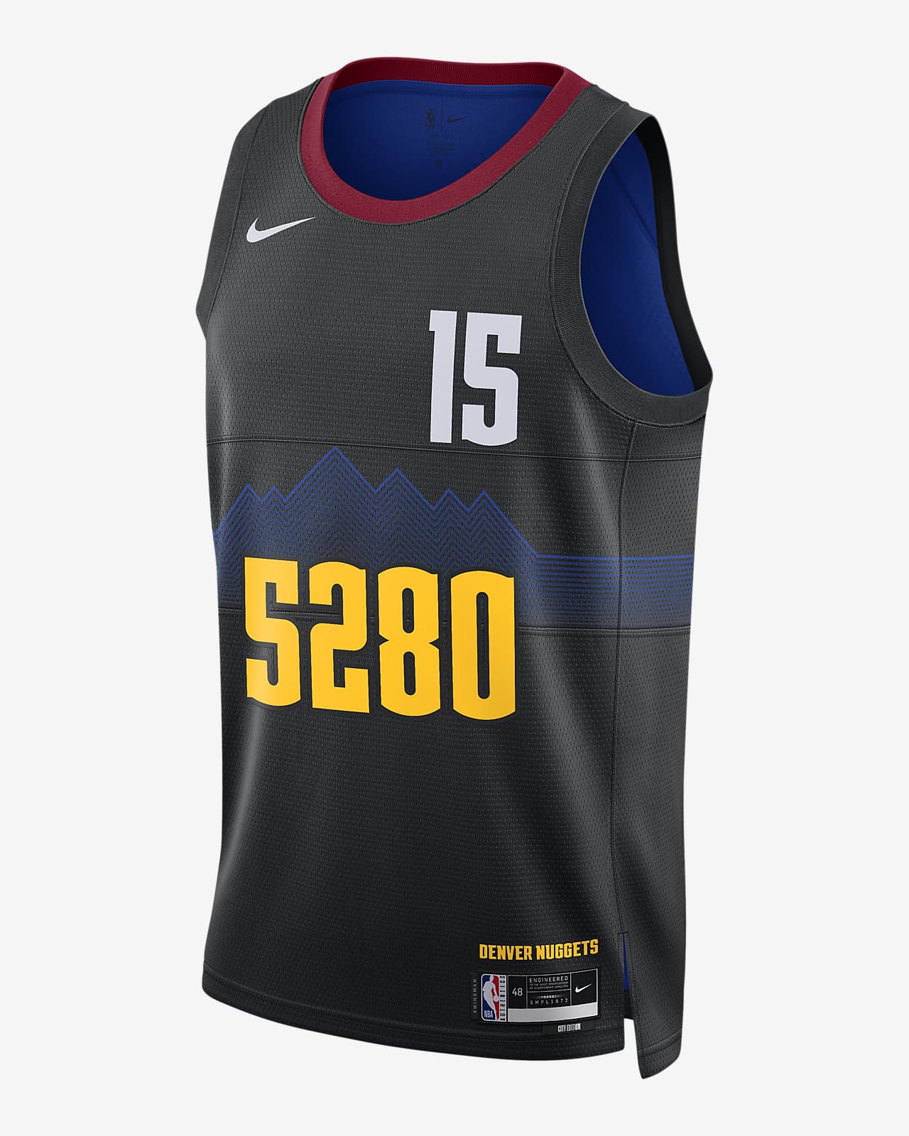 Camisola NBA Swingman Nike Dri-FIT Nikola Jokic Denver Nuggets City Edition 2023/24 para homem