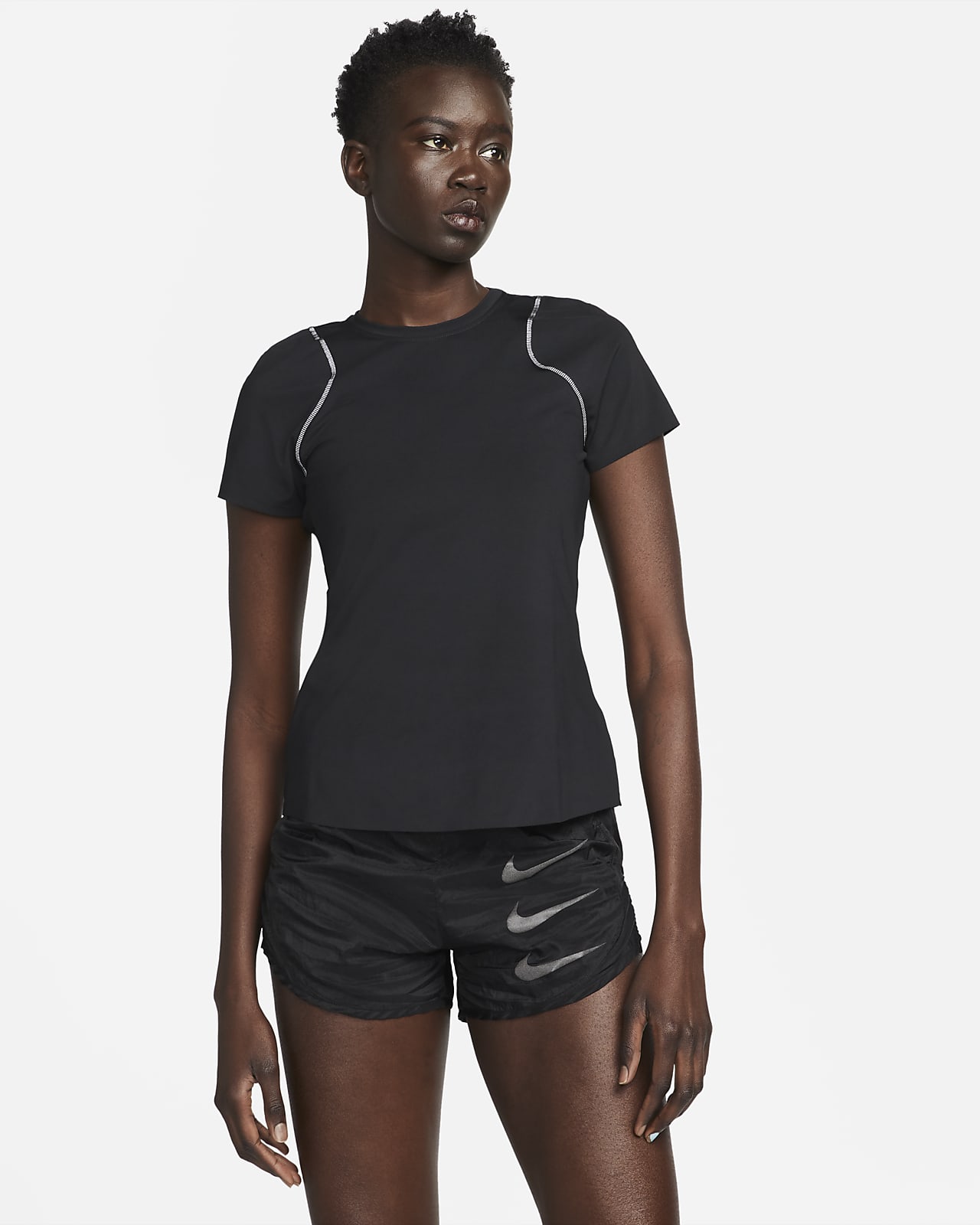 Haut à manches courtes Nike Dri-FIT Run Division pour Femme