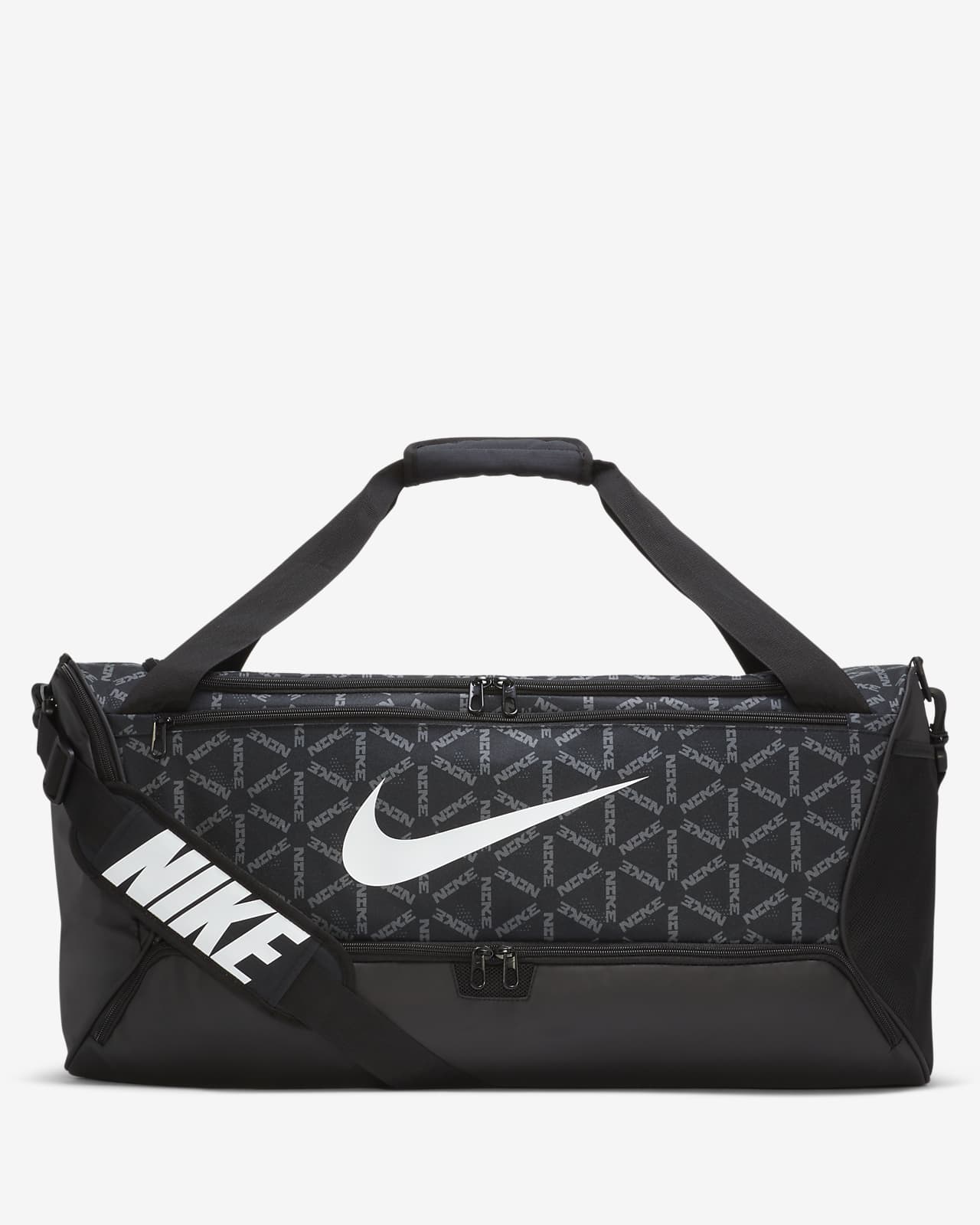 กระเป๋า Duffel เทรนนิ่งพิมพ์ลาย Nike Brasilia (ขนาดกลาง)