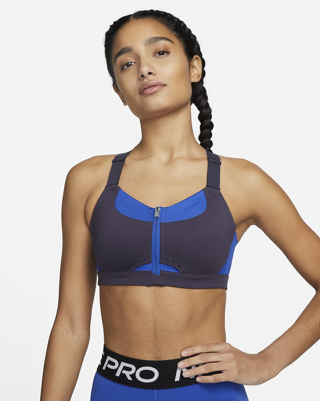 Nike Alpha Women's High-Support Padded Zip-Front Sports Bra