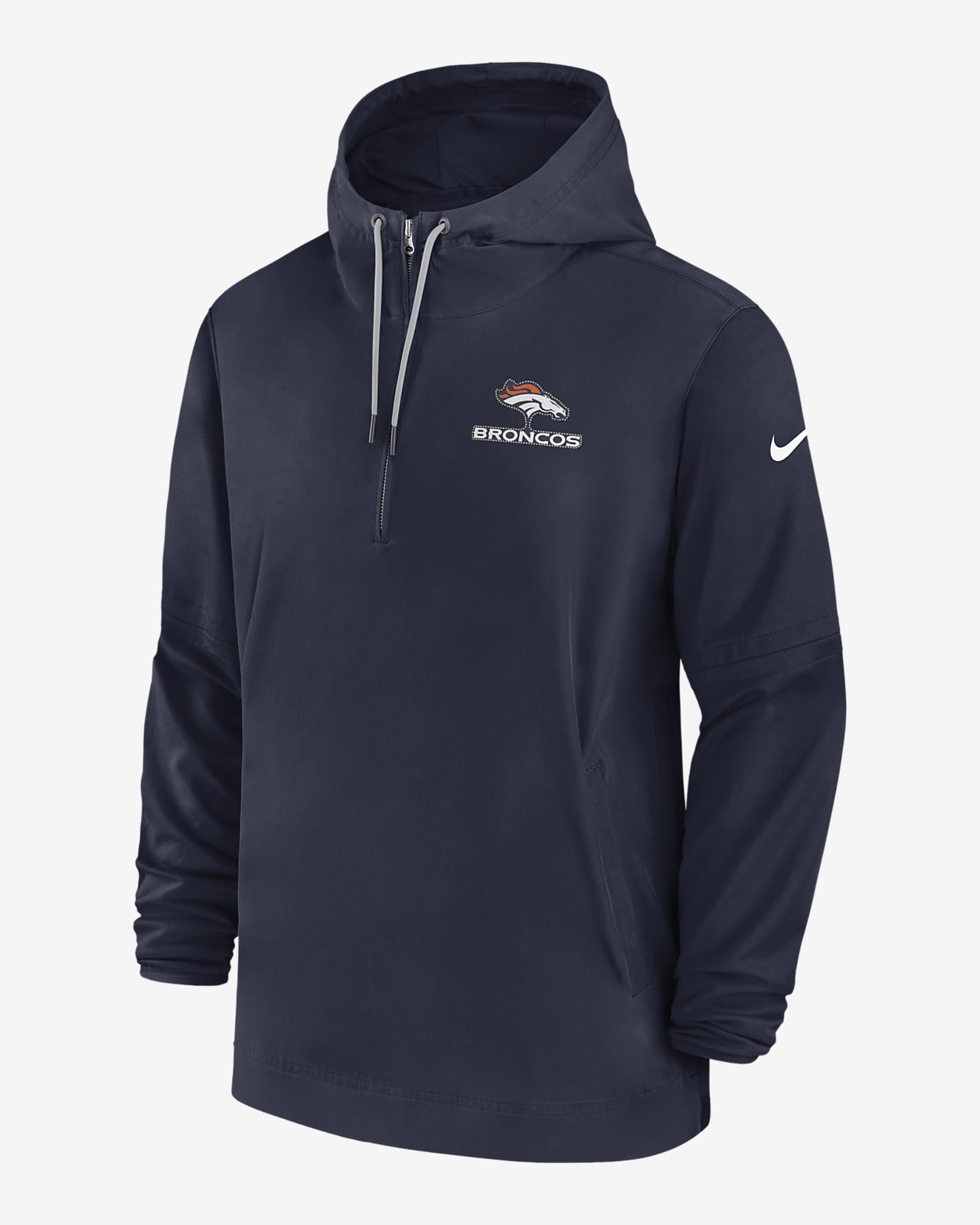 Denver Broncos Sideline Men’s Nike NFL 1/2-Zip Hooded Jacket