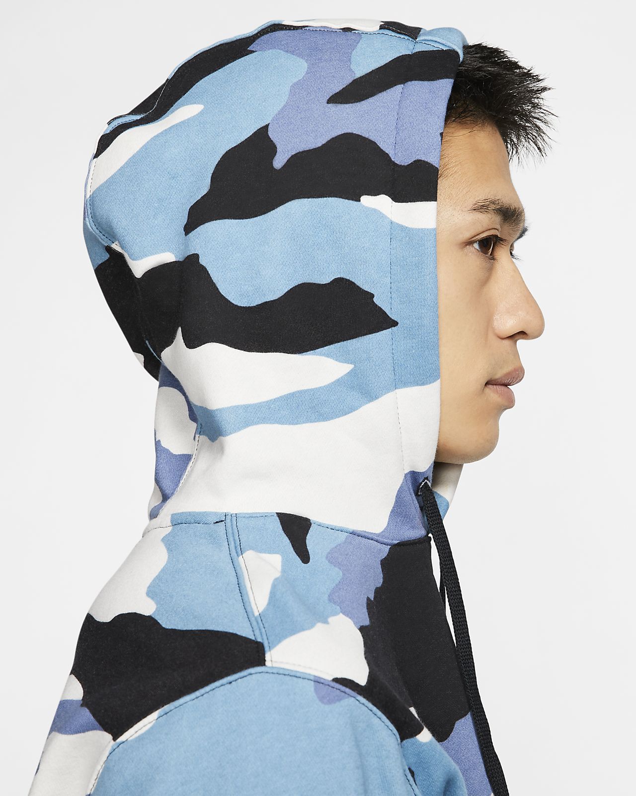 nike camo club pullover hoodie