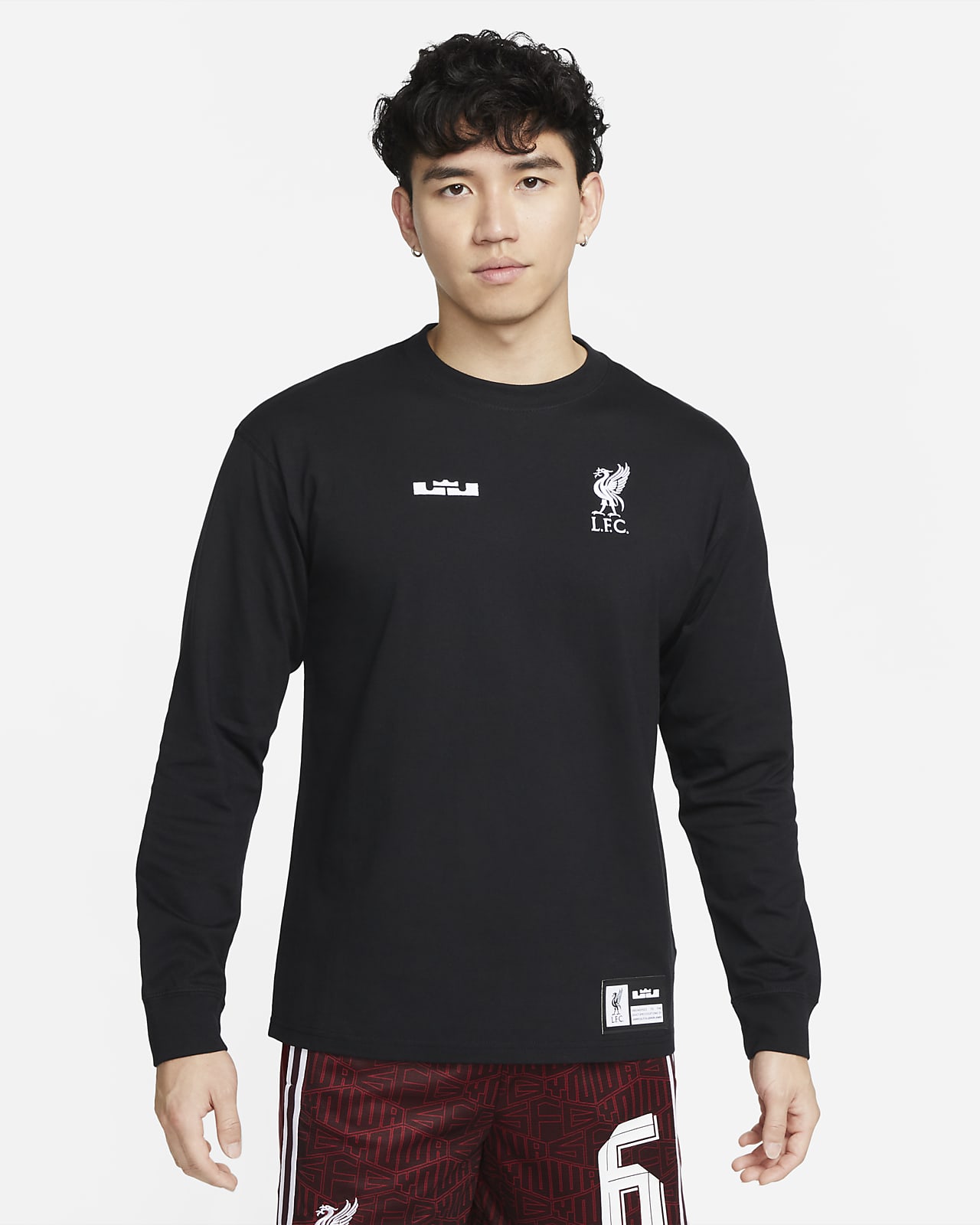 LeBron x Liverpool F.C. Men's Nike Long-Sleeve Max90 T-Shirt