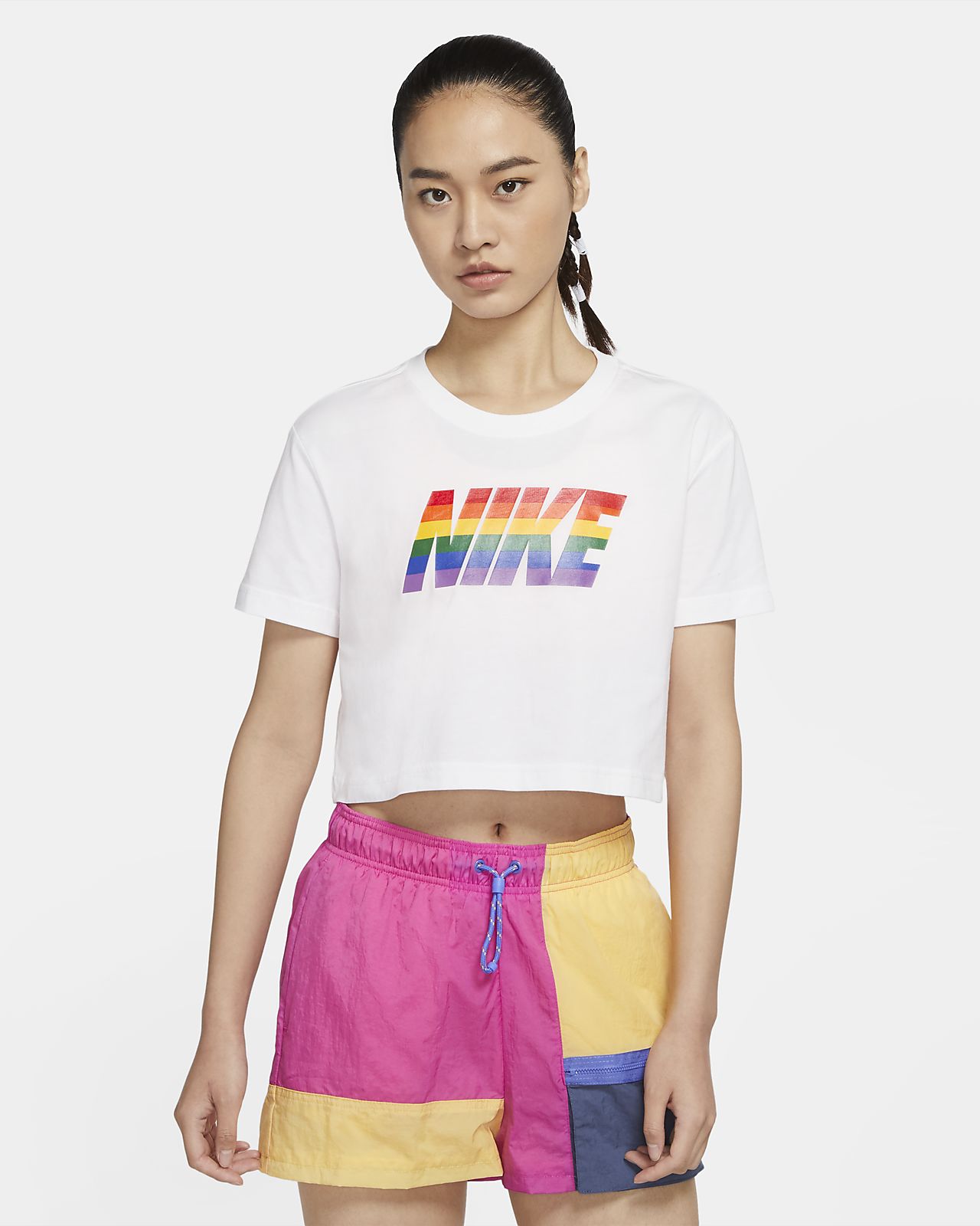 yellow nike shirt women's