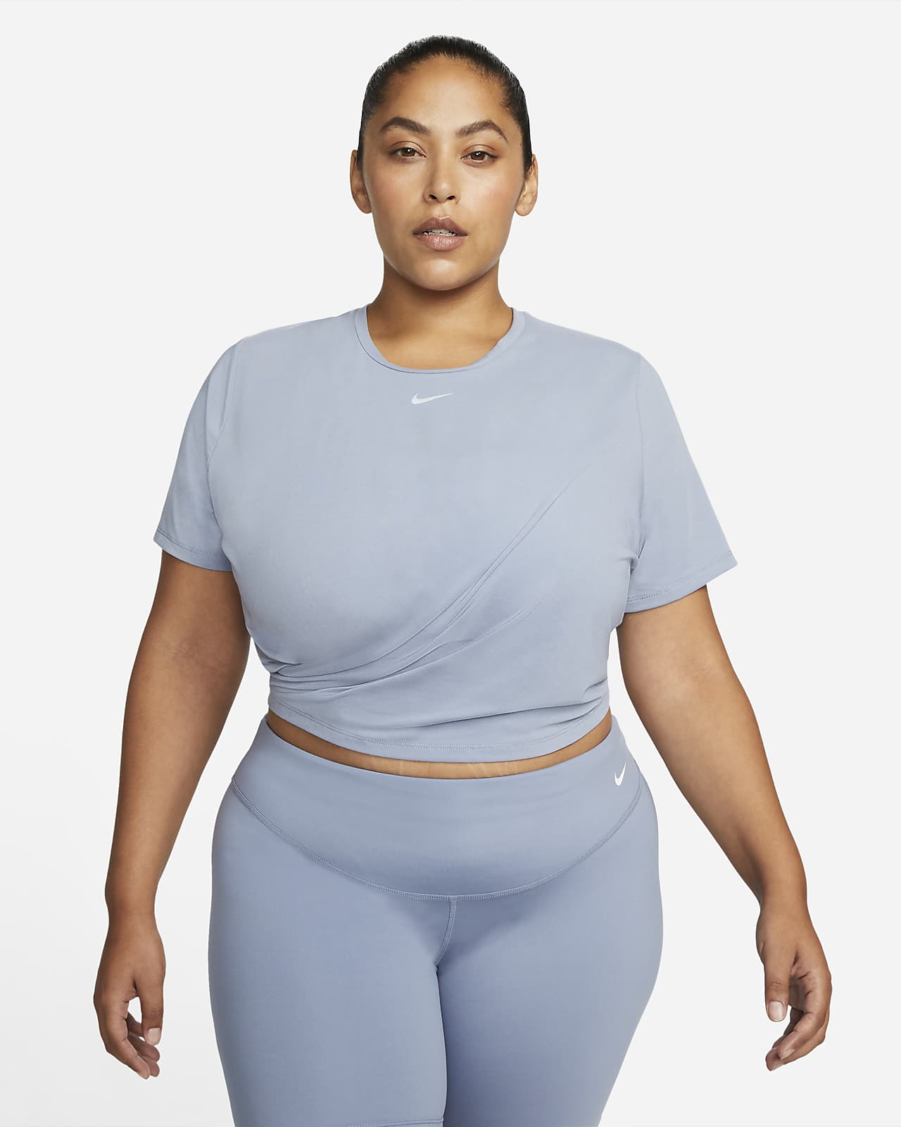 Nike Dri-FIT One Luxe Women's Standard Fit Short-Sleeve Twist Top (Plus Size)