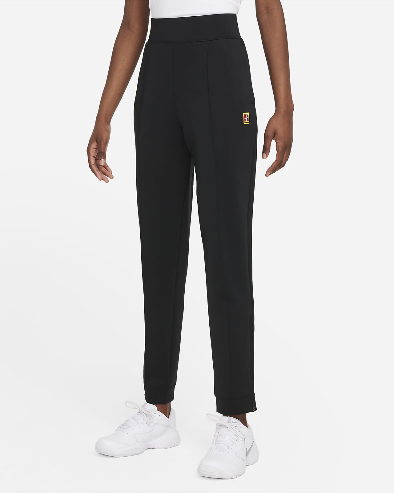 Damskie spodnie z dzianiny do tenisa NikeCourt Dri-FIT
