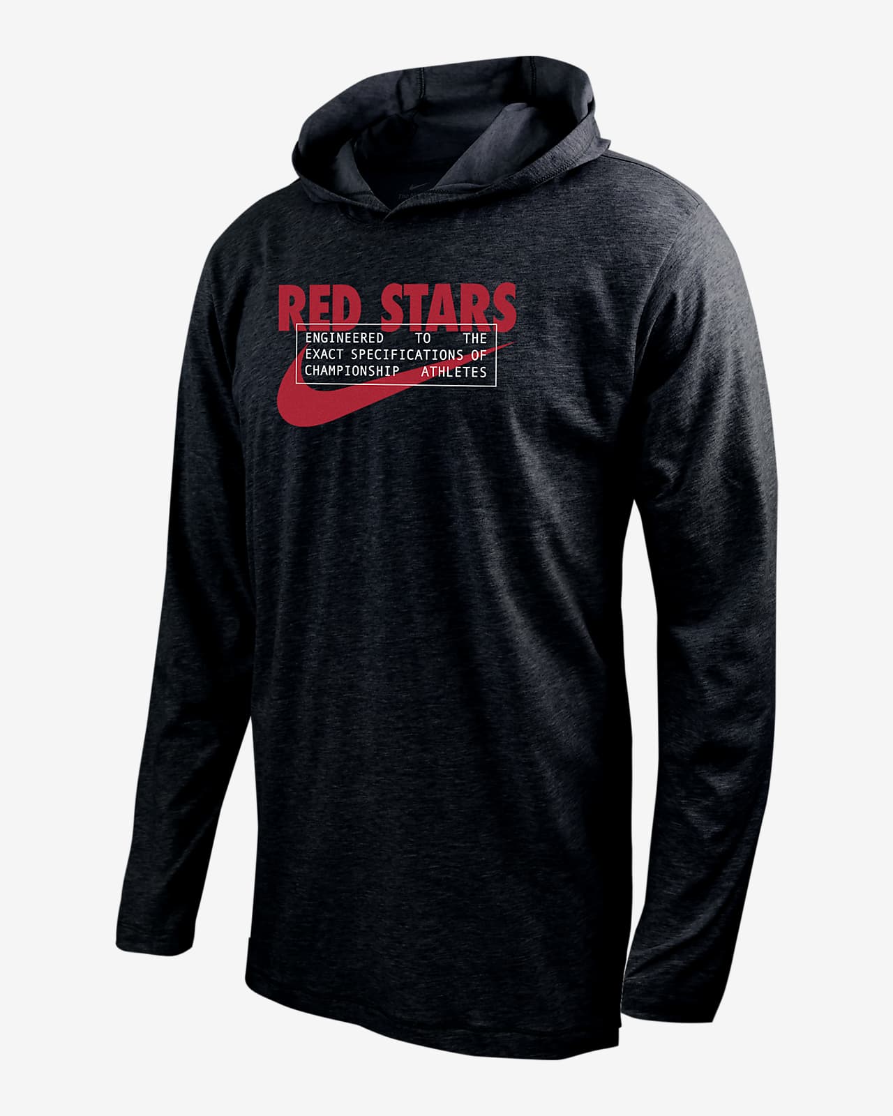 Chicago Red Stars Men's Nike Soccer Long-Sleeve Hooded T-Shirt