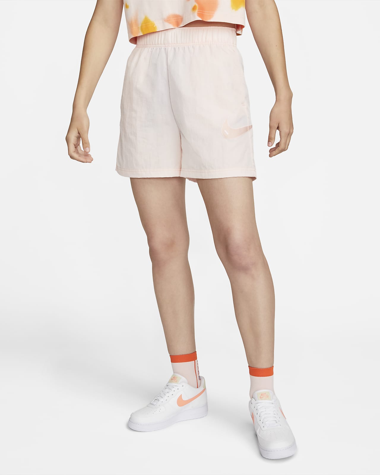Nike Sportswear Swoosh Women's Woven HighRise Shorts. Nike IE