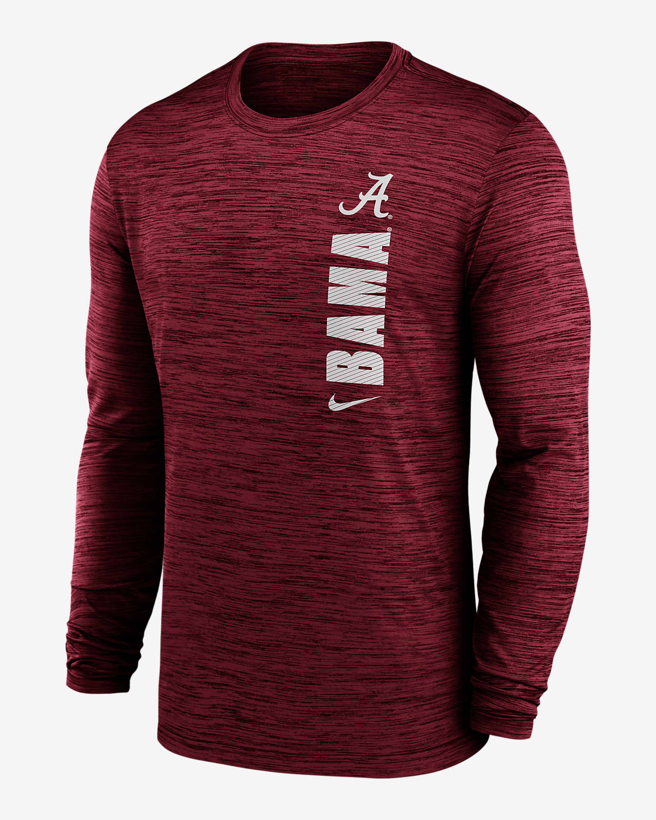 Alabama Crimson Tide Sideline Velocity Men's Nike Dri-FIT College Long-Sleeve T-Shirt