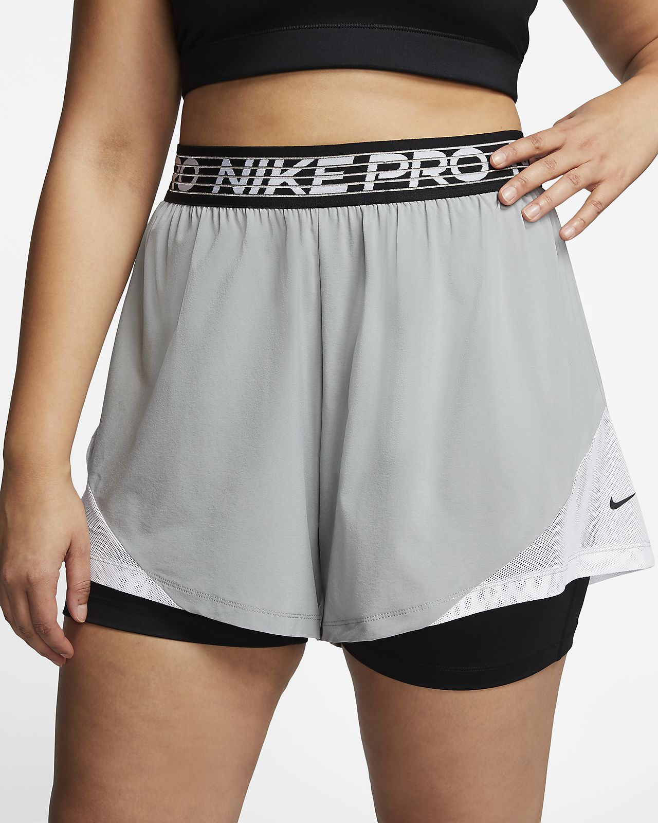 plus size nike pro shorts