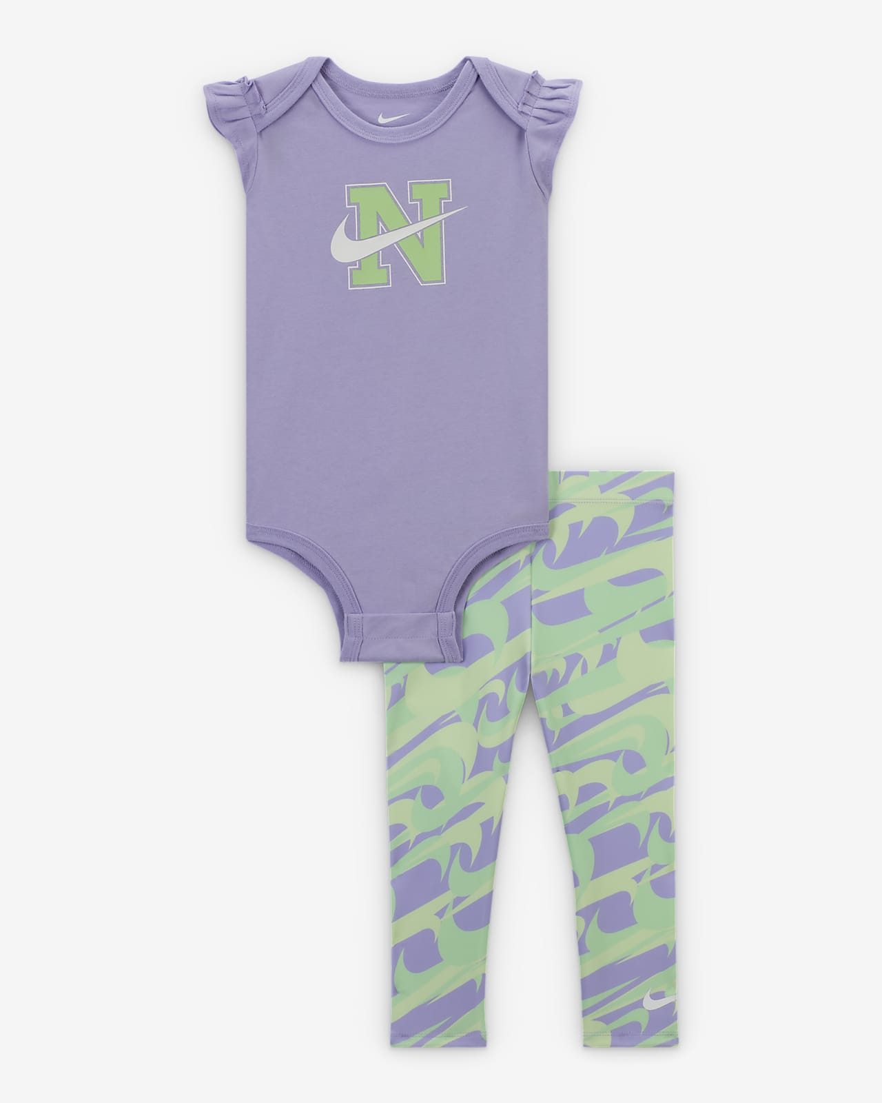 Conjunto de body para bebé (12 a 24 meses) Nike Dri-FIT Prep in Your Step