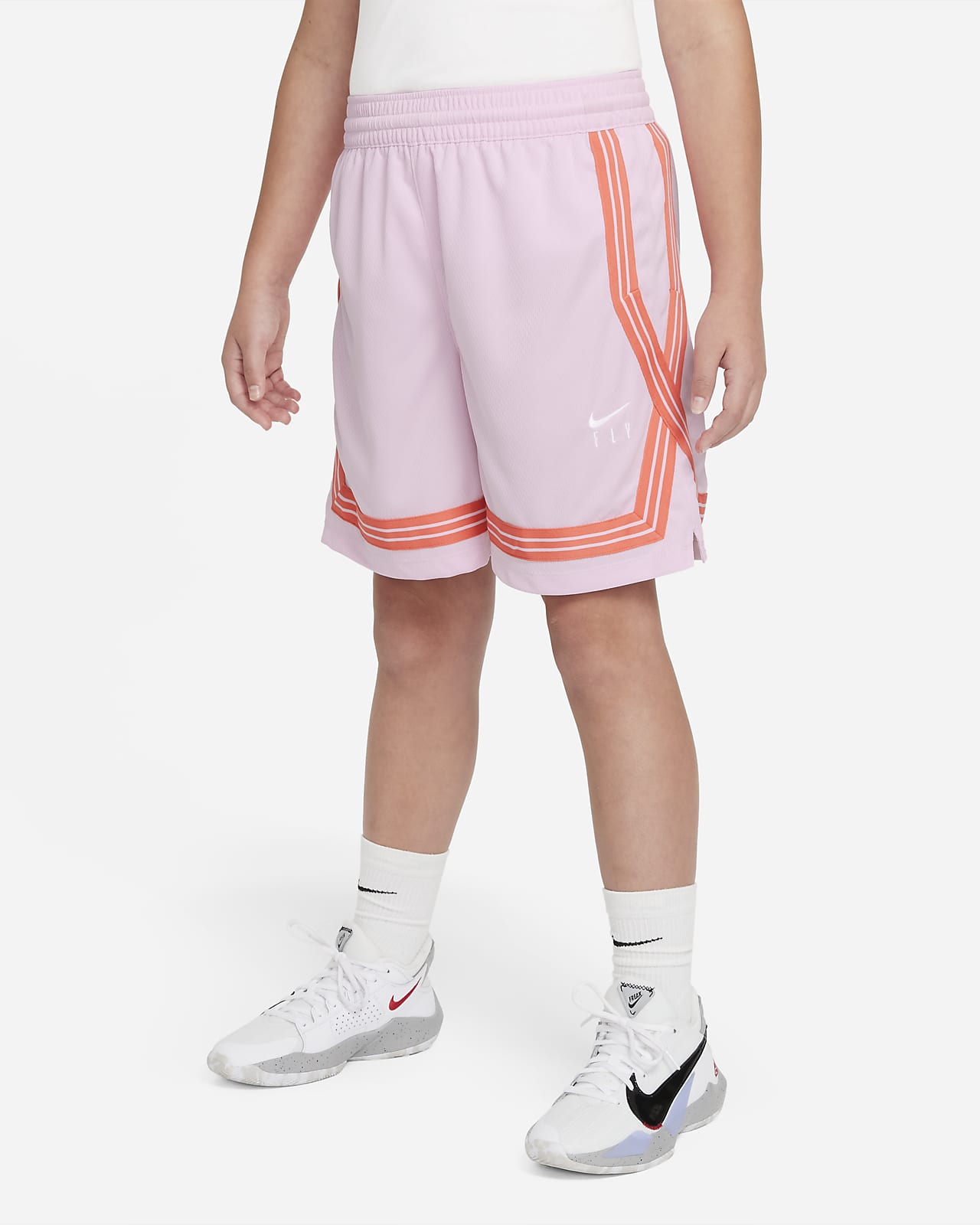 Nike Dri-FIT Fly Crossover Big Kids' (Girls') Training Shorts (Extended Size)