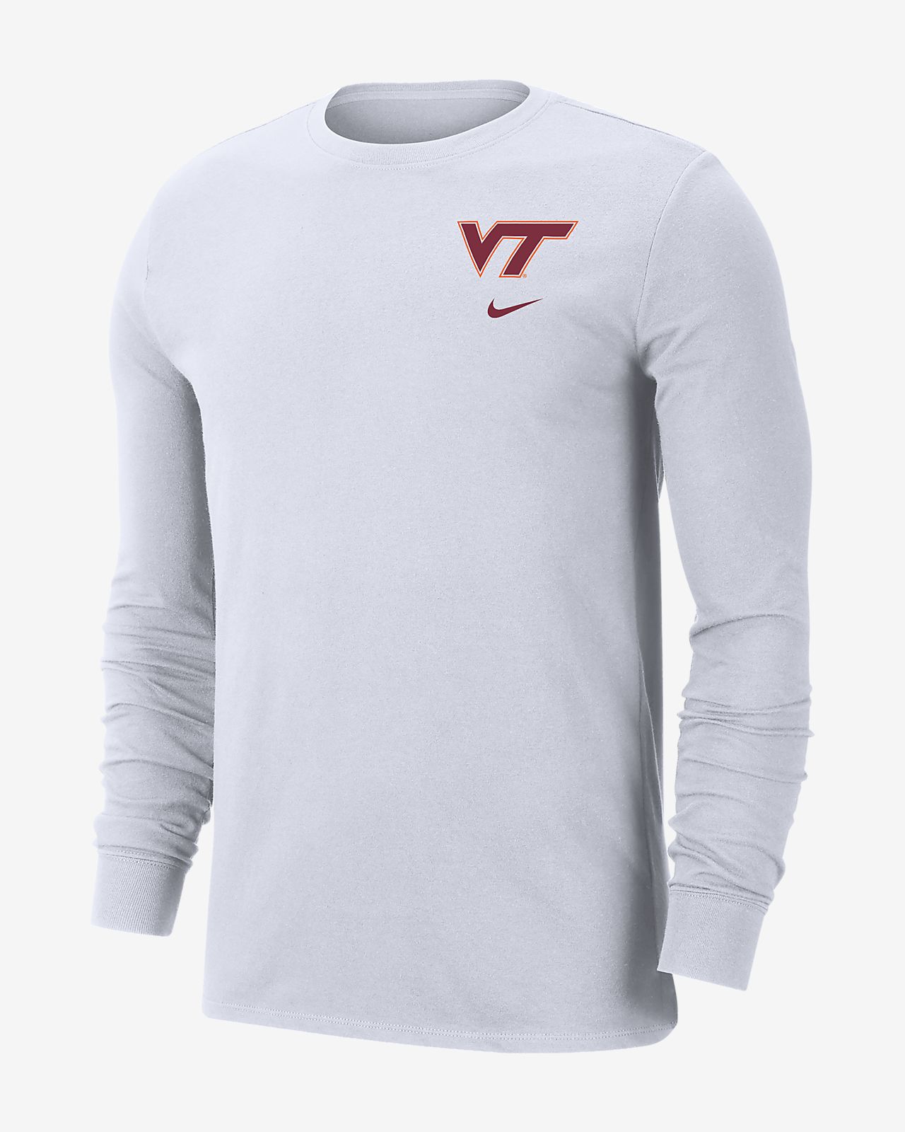 Nike College (Virginia Tech) Men's Long-Sleeve T-Shirt ... men ce diagram t 