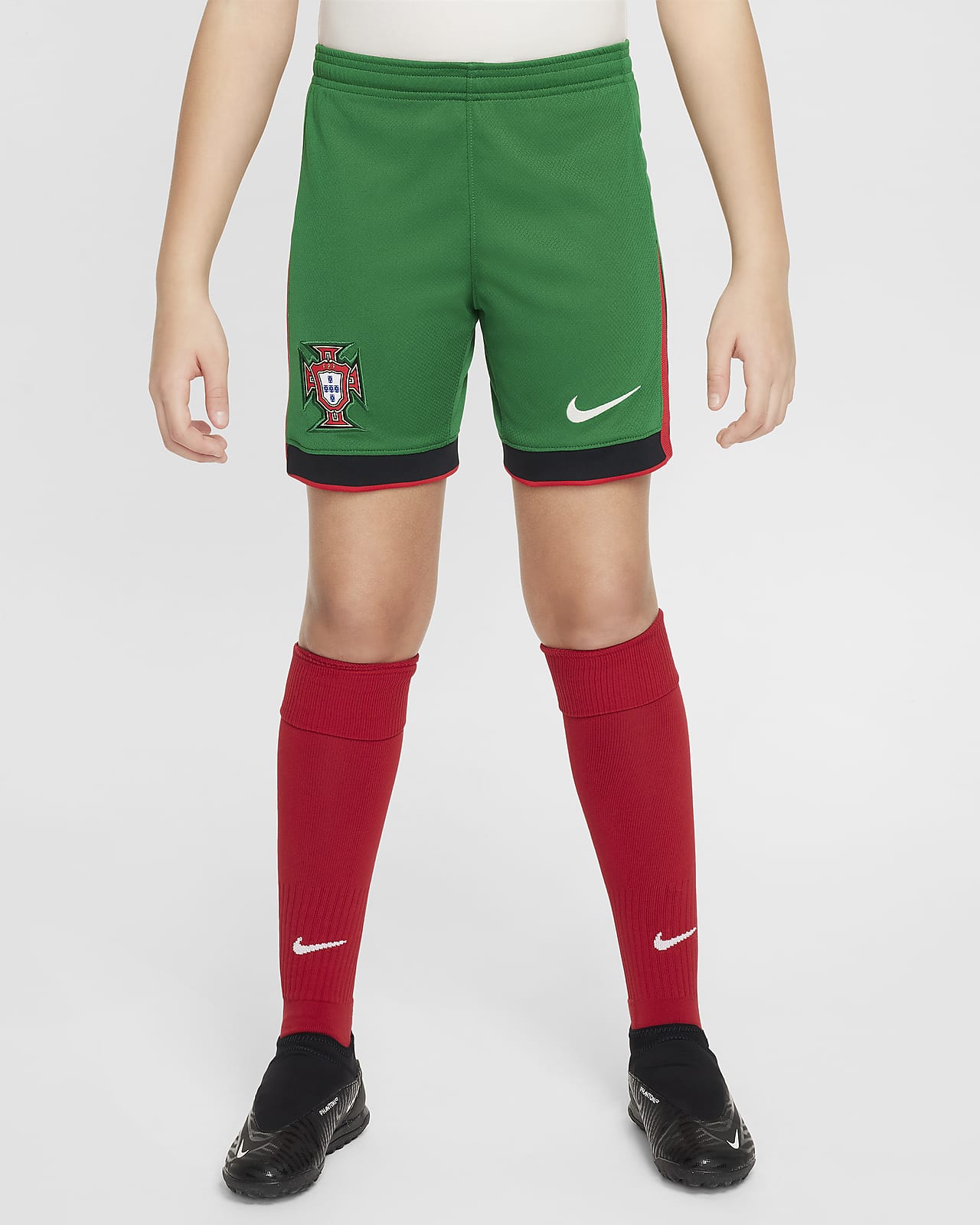 Portugal 2024 Stadium Home Nike Dri-FIT-Replica-Fußballshorts für ältere Kinder