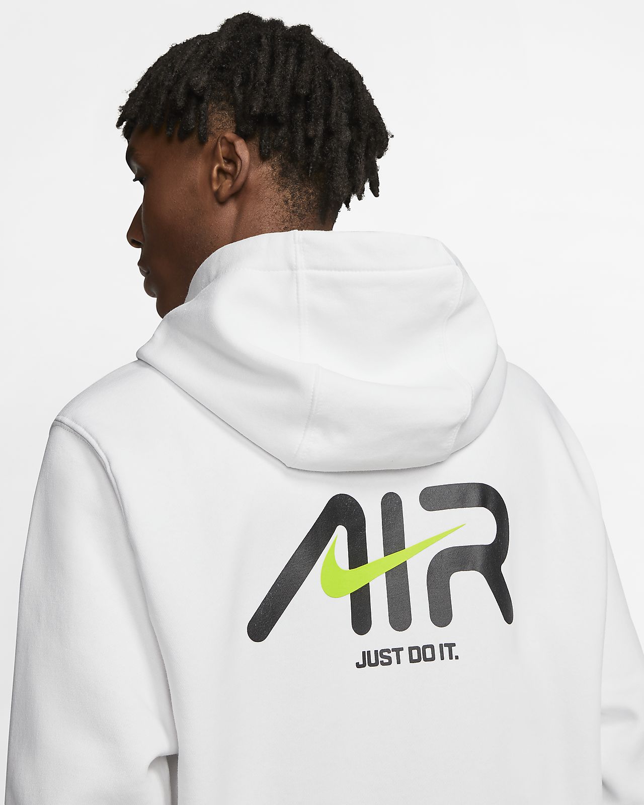 just do it hoodie white
