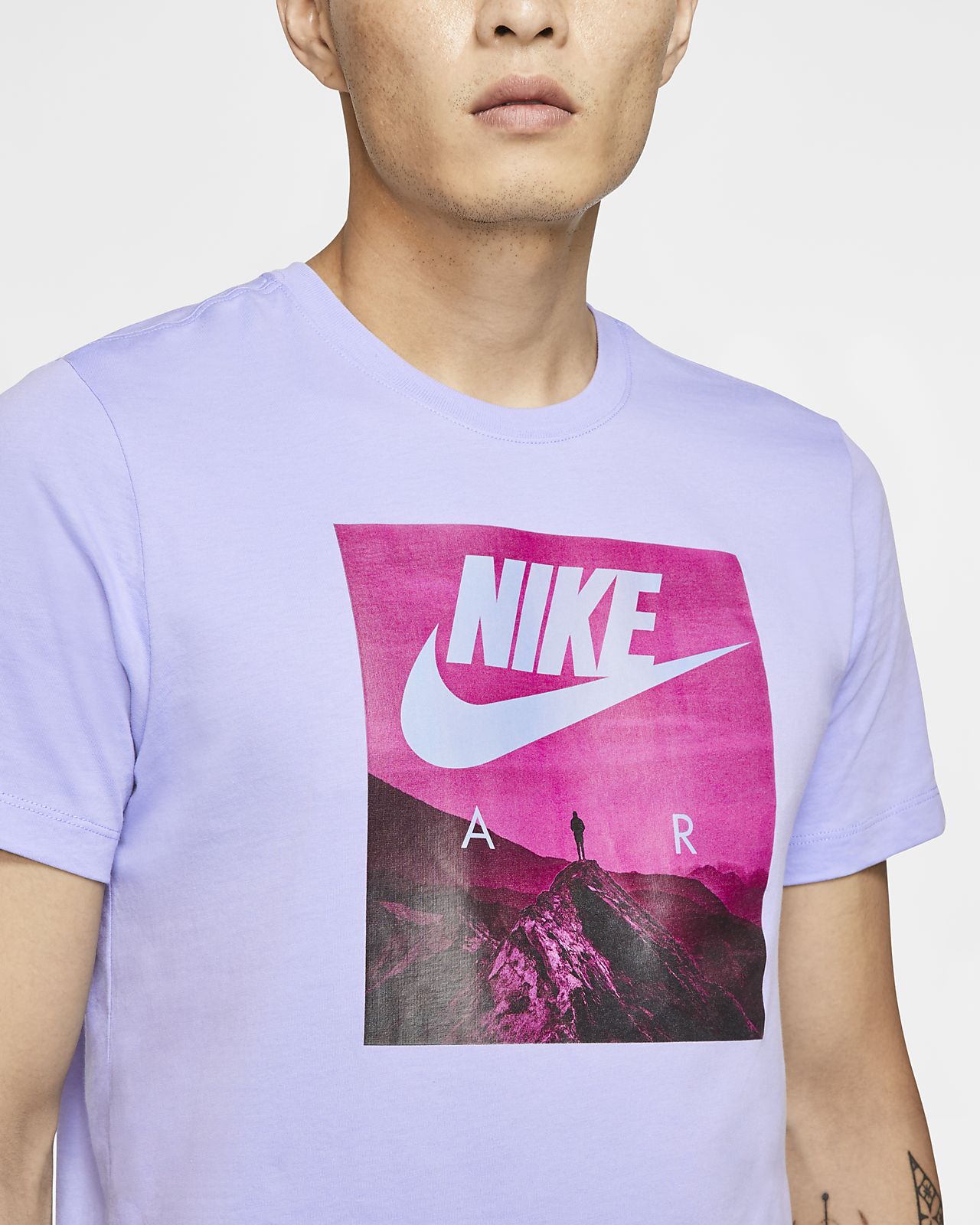 nike shirt pink and blue