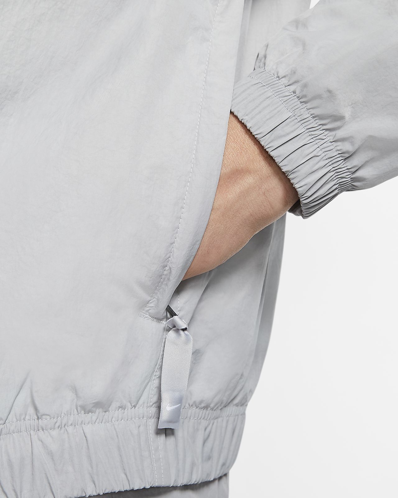 nikelab track jacket grey