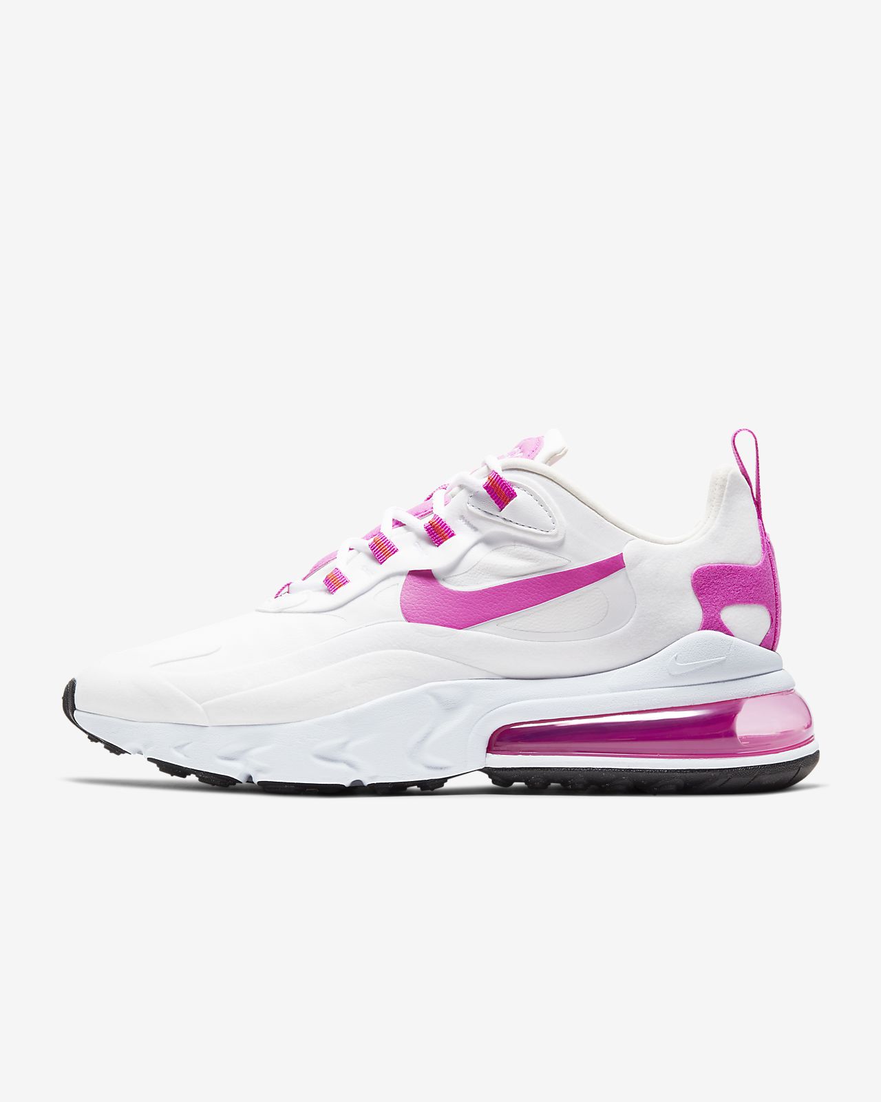 pink and white nike 270 womens