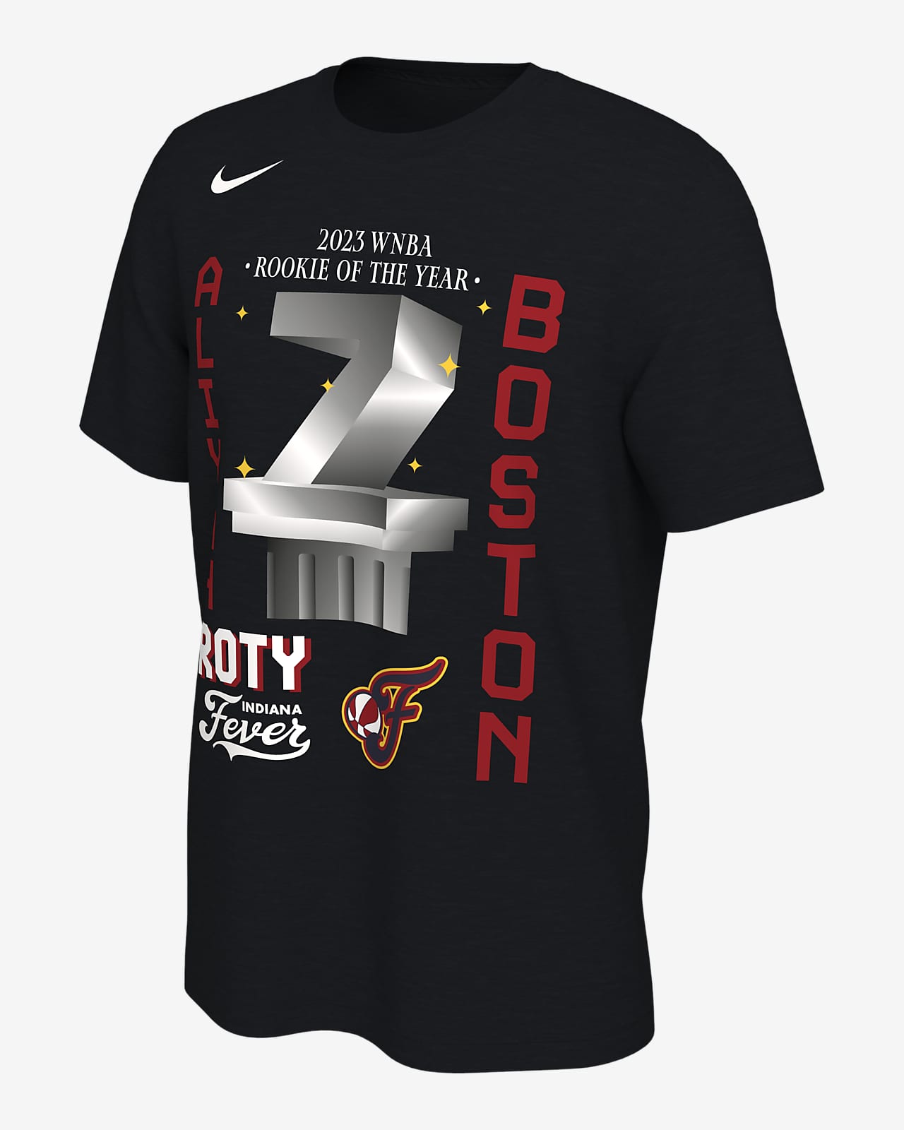 Aliyah Boston Indiana Fever ROTY Men's Nike WNBA T-Shirt