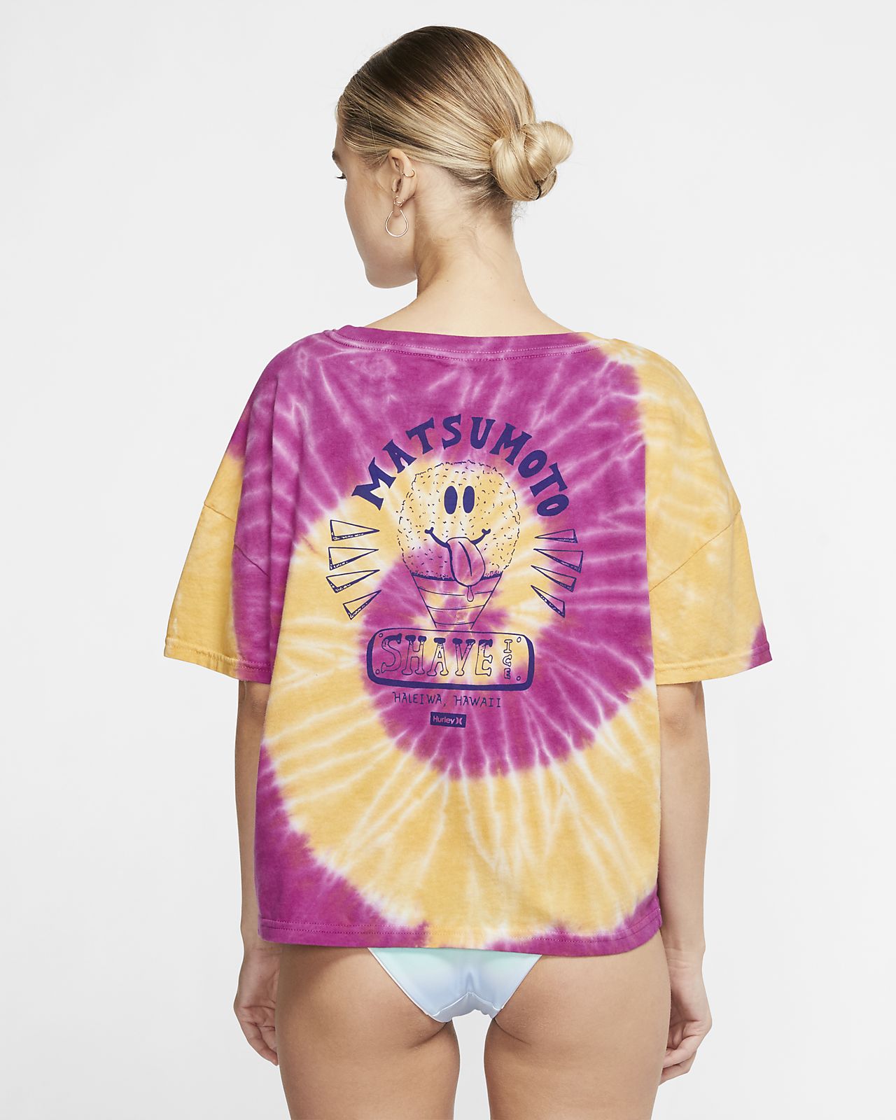 tie dye nike shirt women's