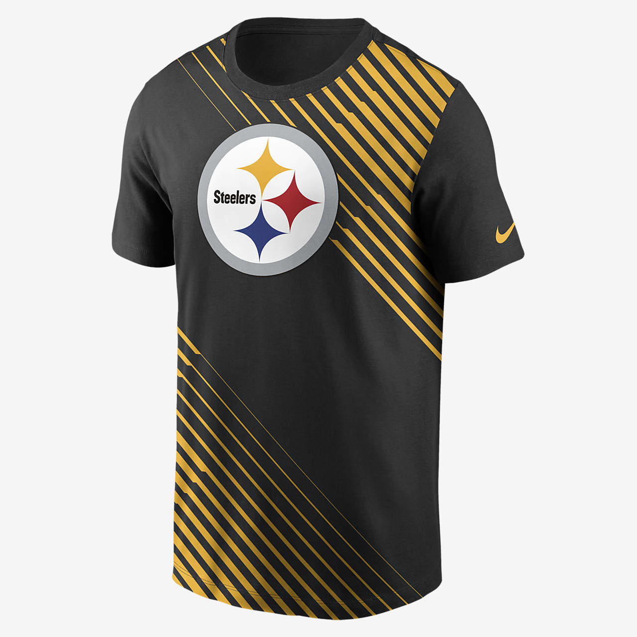 Nike Men's Yard Line (NFL Pittsburgh Steelers) T-Shirt in Black, Size: 2XL | NKGW00A7L-079