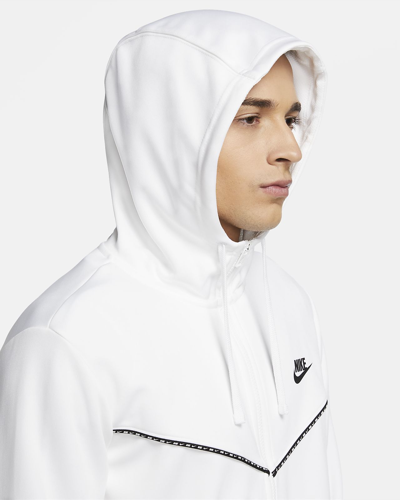 nike sportswear hoodie white