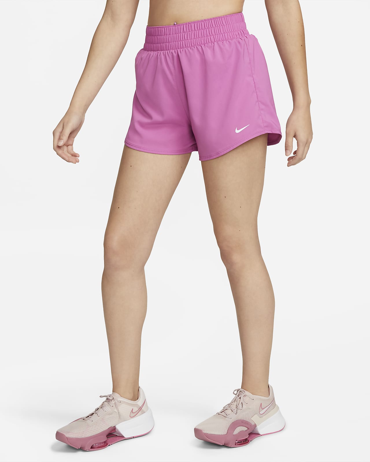 Nike One Women's Dri-FIT Fitness High-Waisted 3" Brief-Lined Shorts