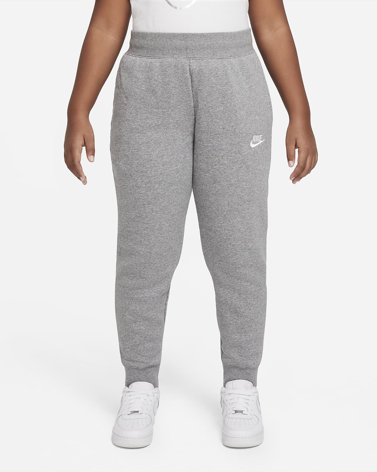 Kalhoty Nike Sportswear Club Fleece pro větší děti (dívky) (rozšířená velikost)
