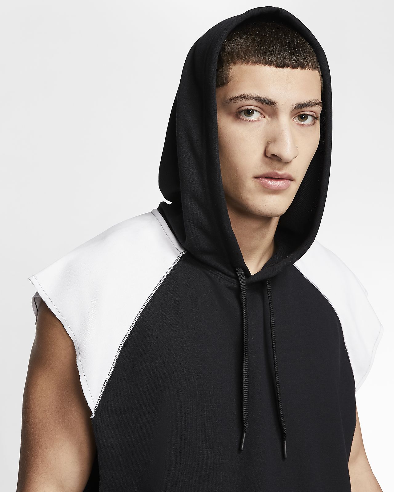 nike sleeveless hoodie mens